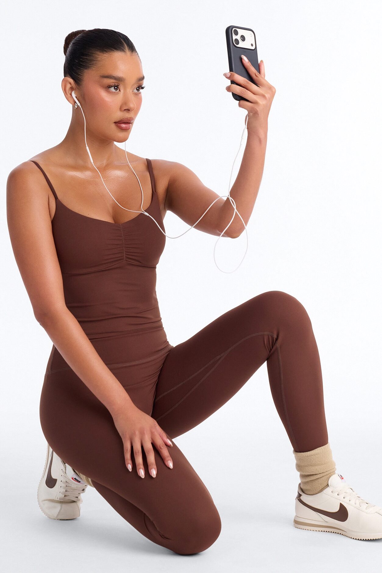 Natasha Active Legging Set - Chocolate