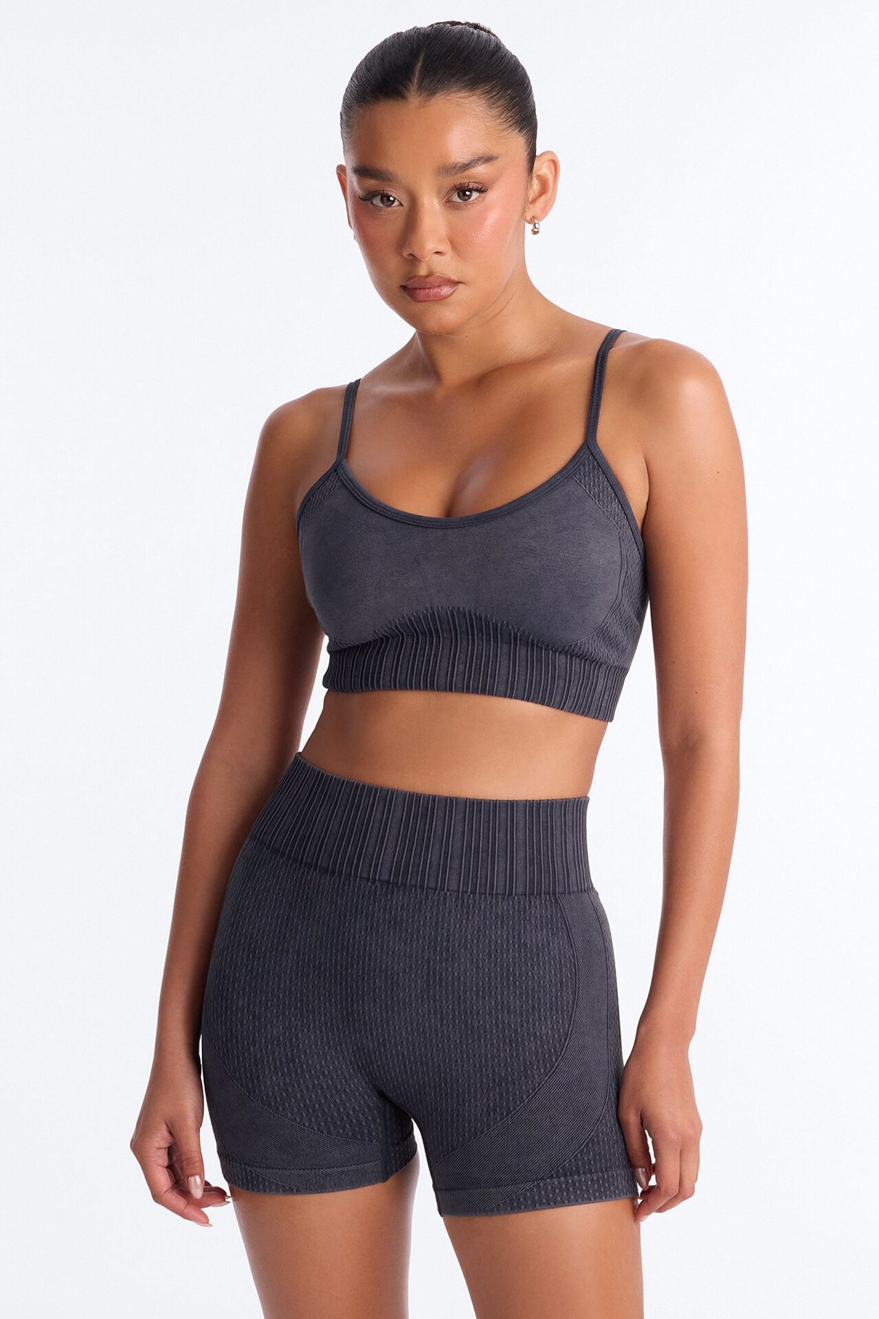 Wynn Washed Seamless Sculpting Short Set - Black