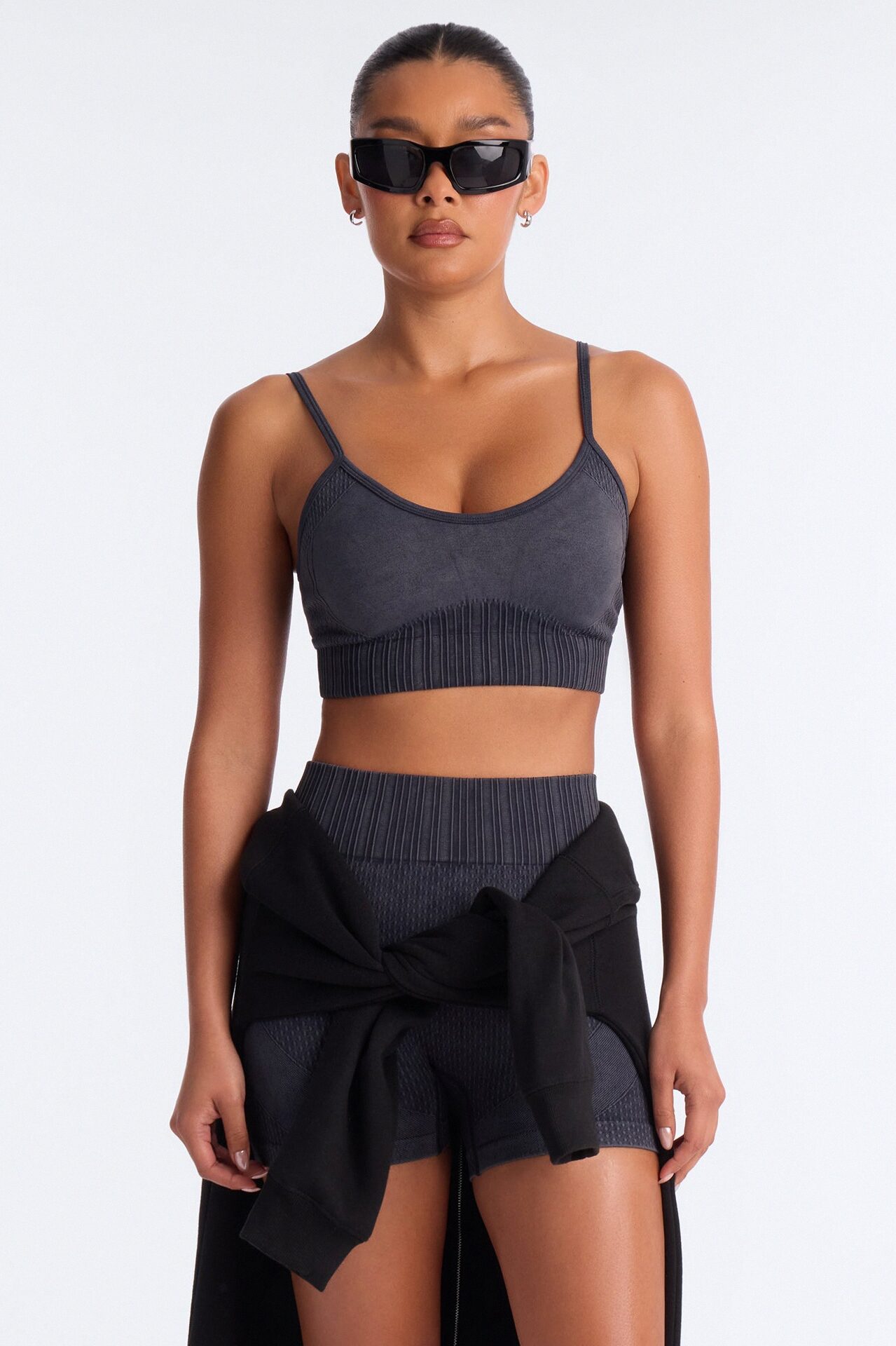 Wynn Washed Seamless Sculpting Short Set - Black