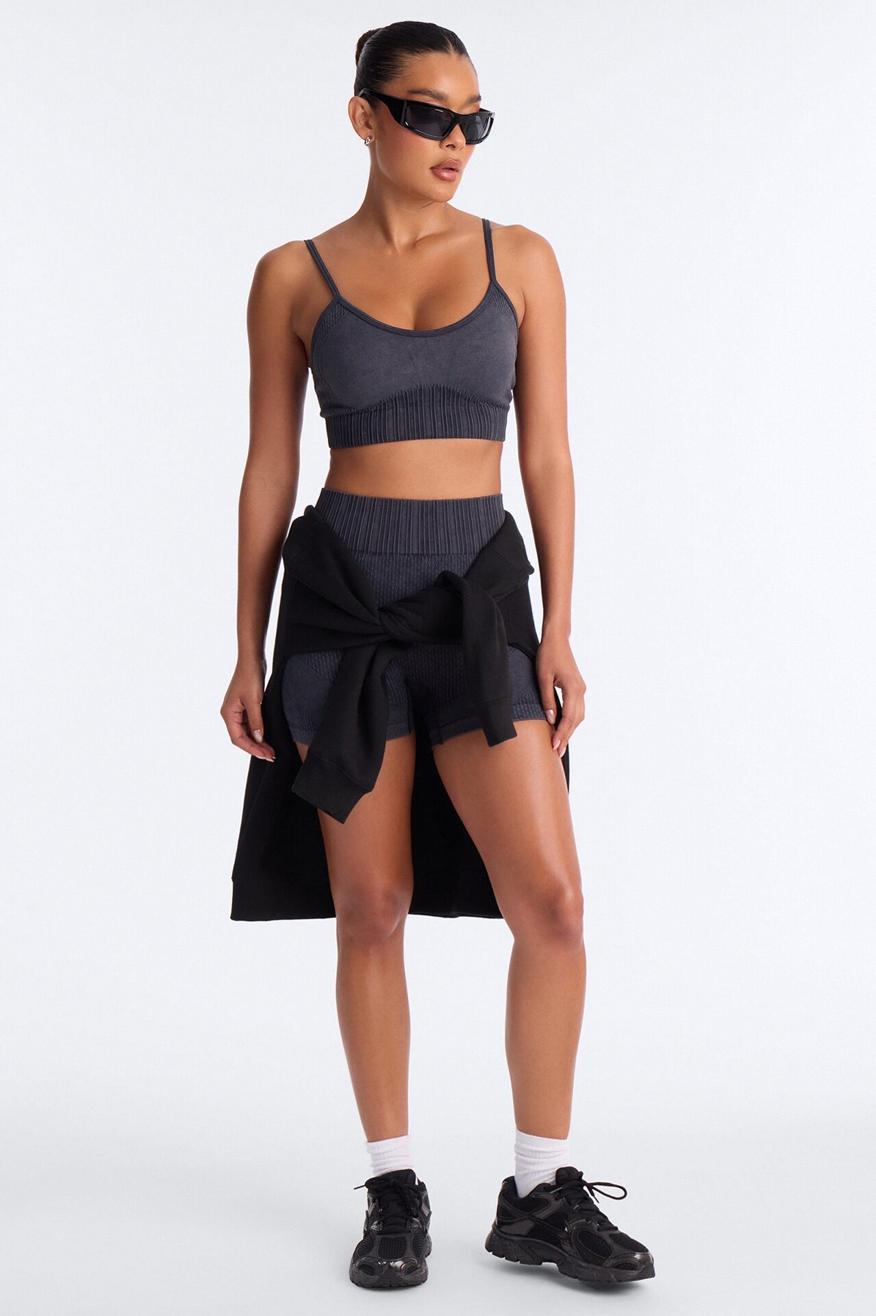 Wynn Washed Seamless Sculpting Short Set - Black