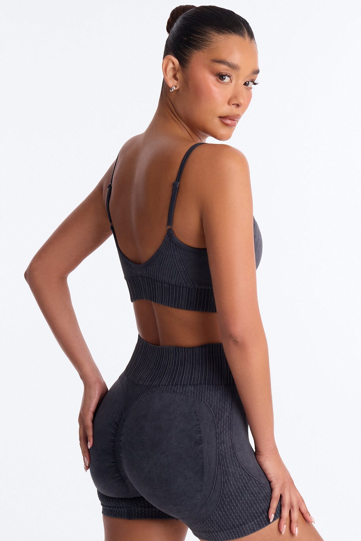 Wynn Washed Seamless Sculpting Short Set - Black