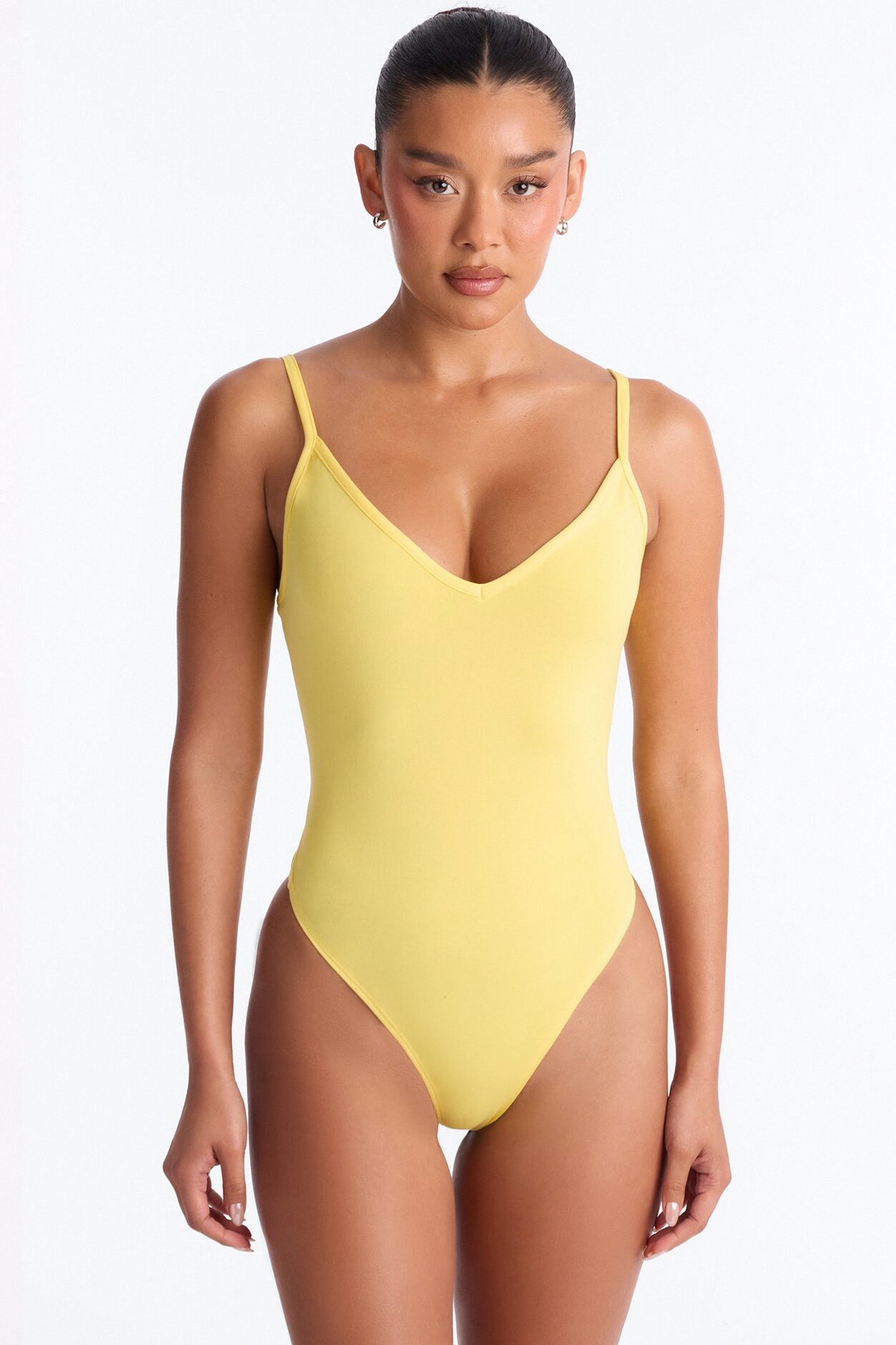 Anna Bodysuit And Short Set - Yellow