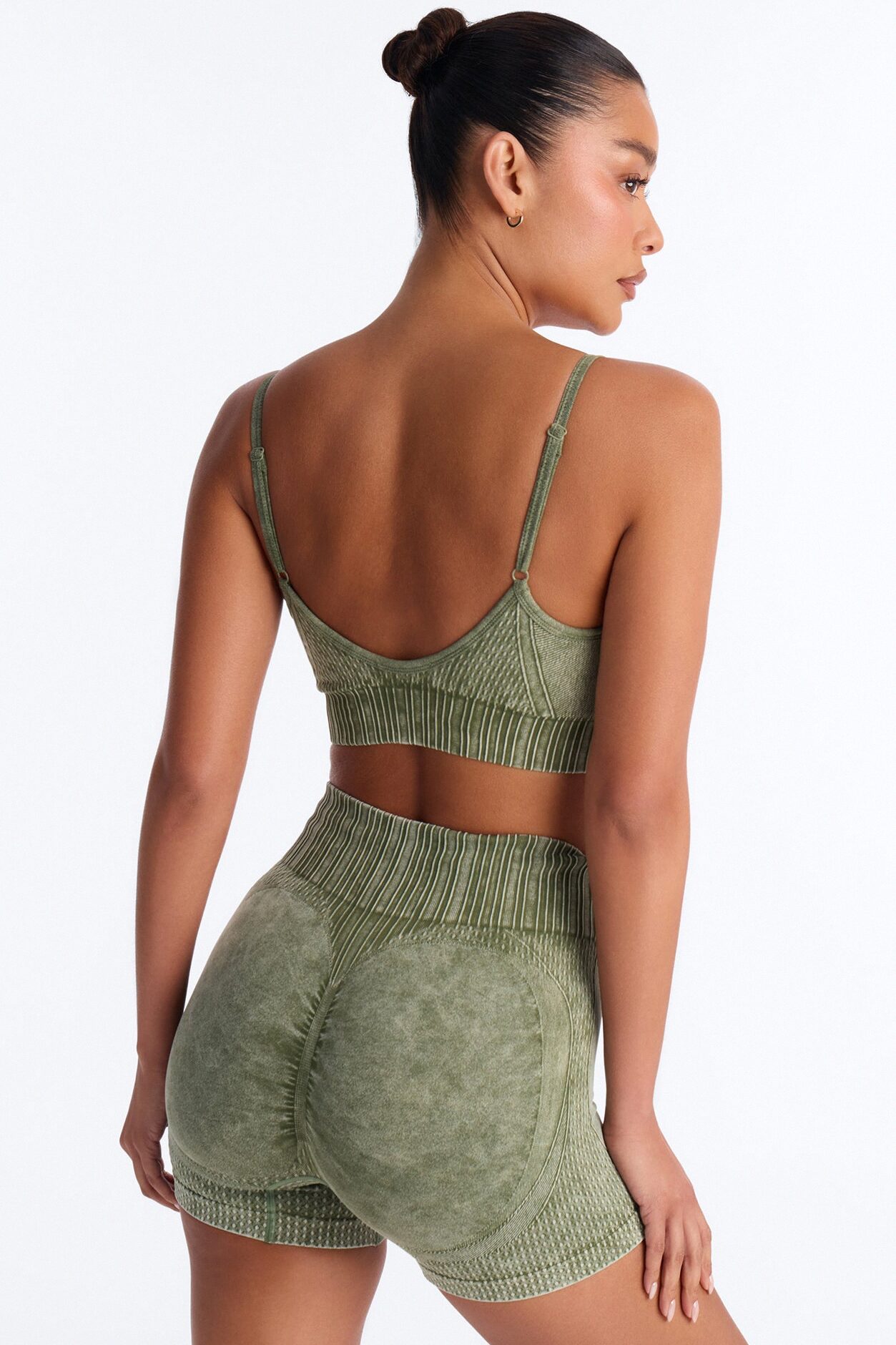 Wynn Washed Seamless Sculpting Short Set - Olive