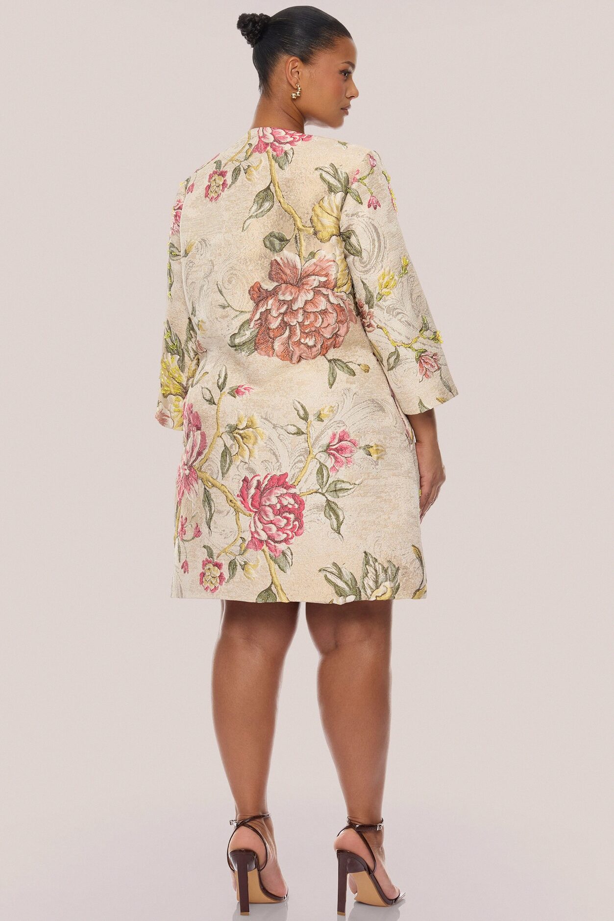 Riannon Jacquard Jacket - Taupe