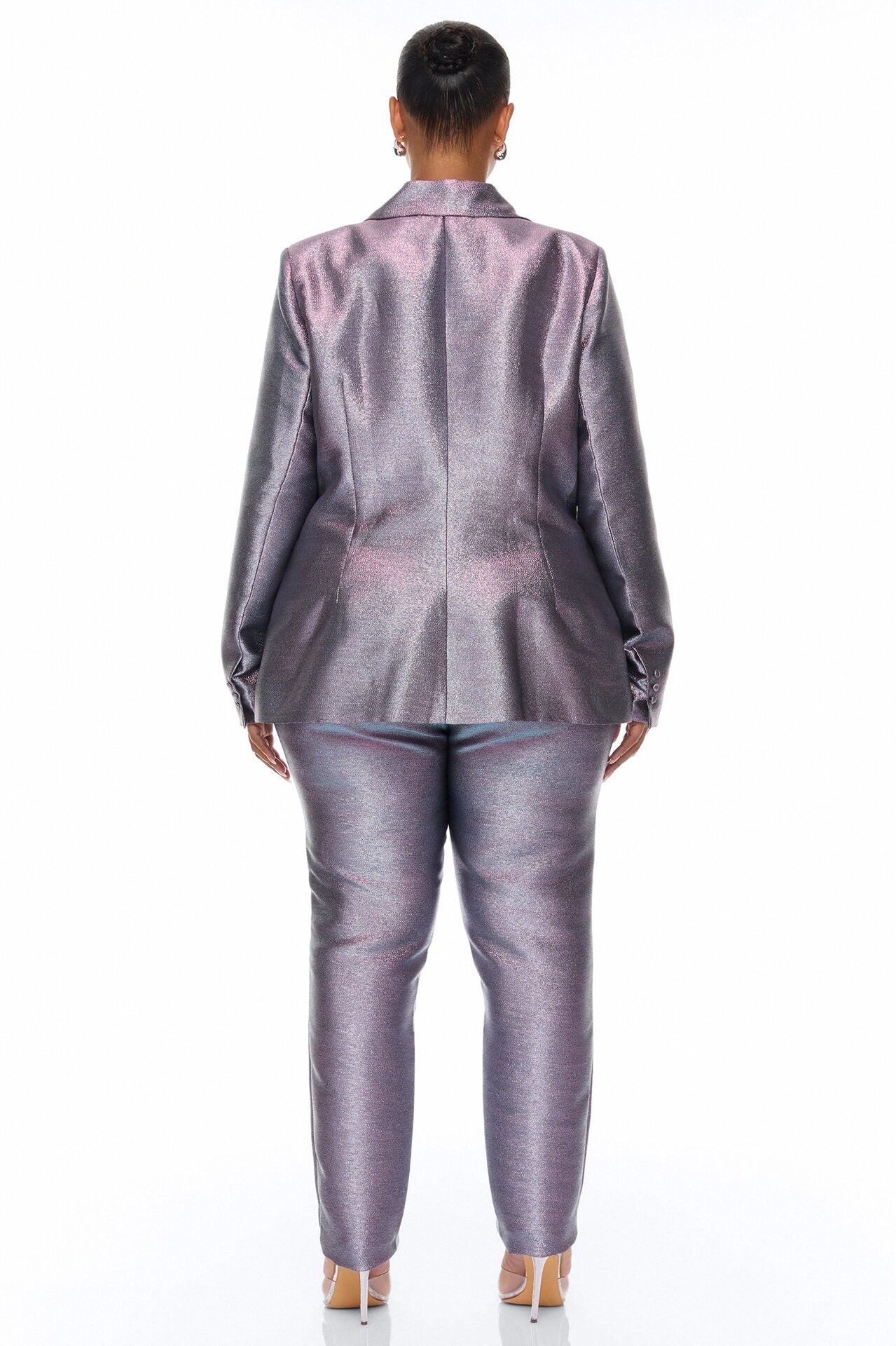 Cosmic Dream Metallic Pant Set - Blue/combo
