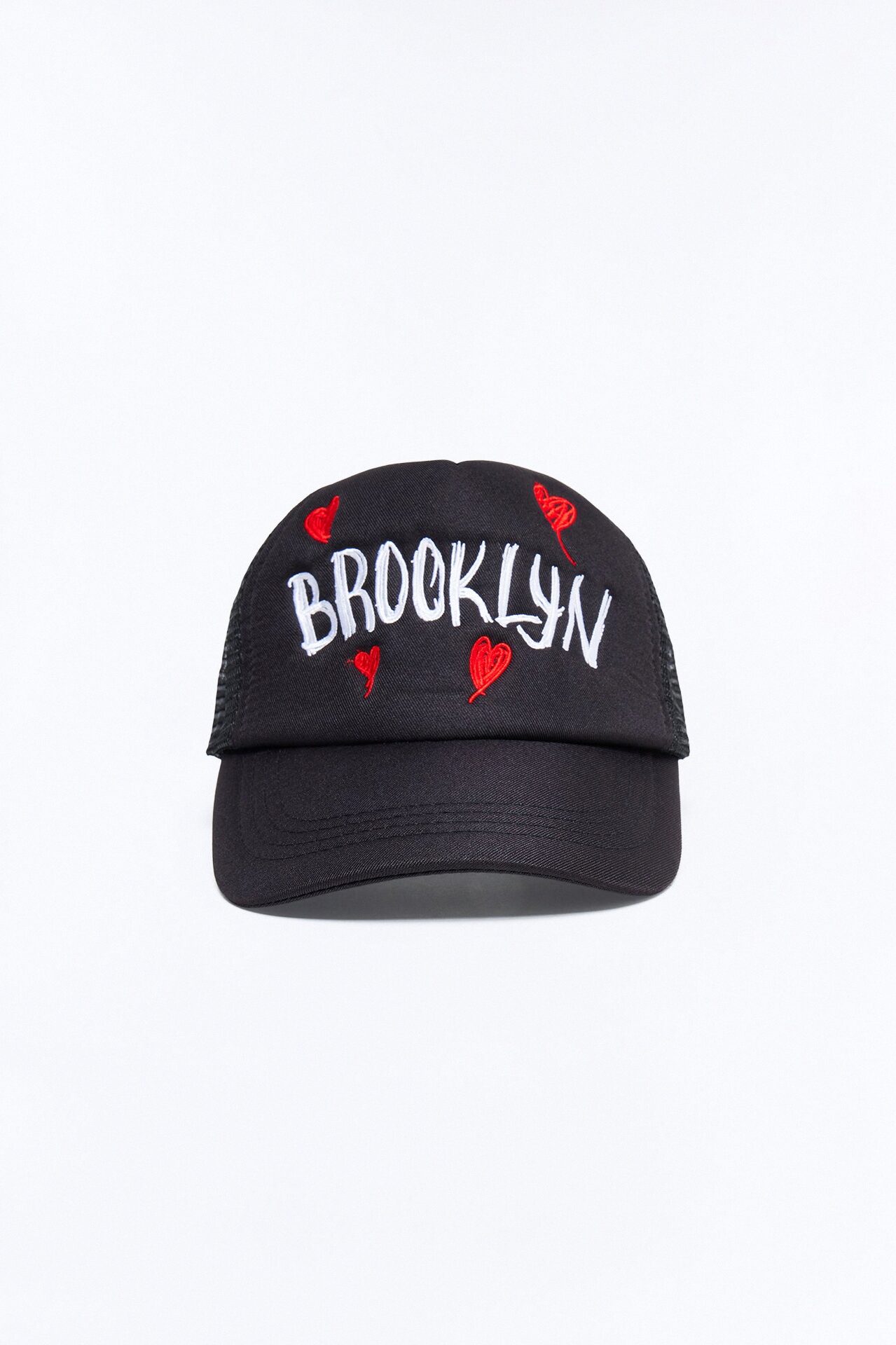 Brooklyn Love Trucker Snapback Hat - Black