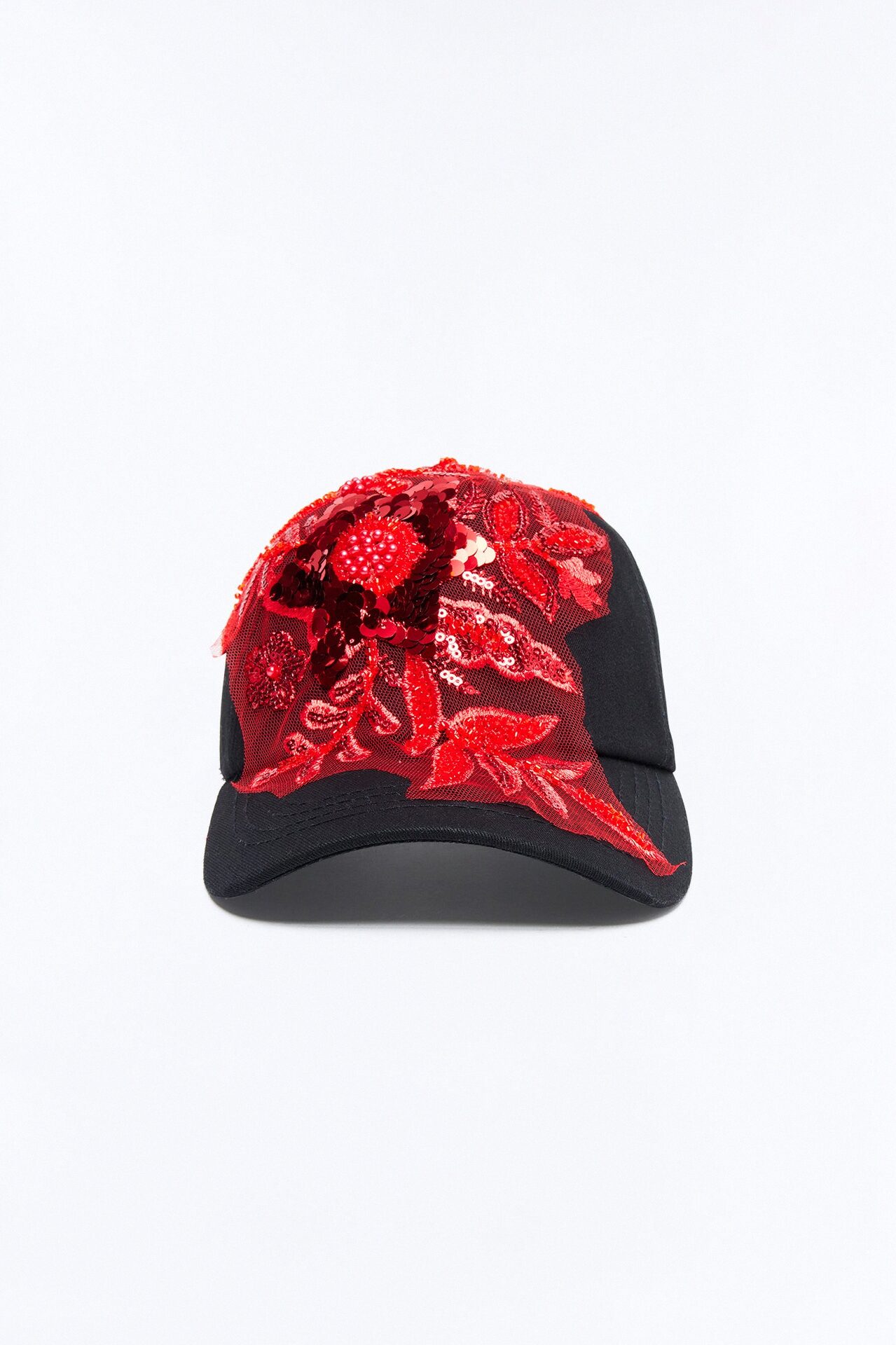 Bright Side Baseball Hat - Black/Red
