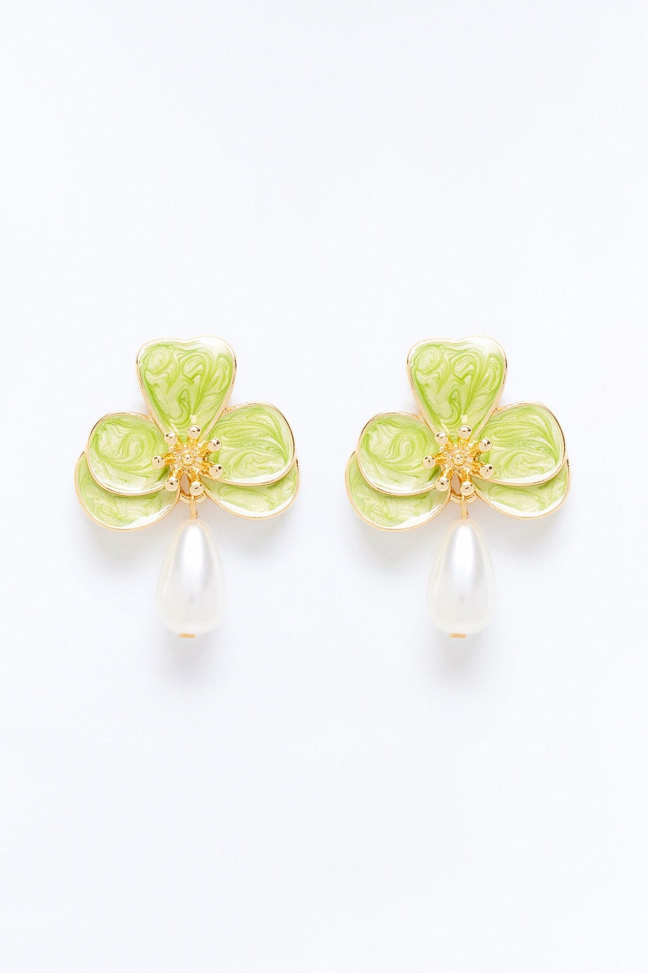 Pearlita Earrings - Green