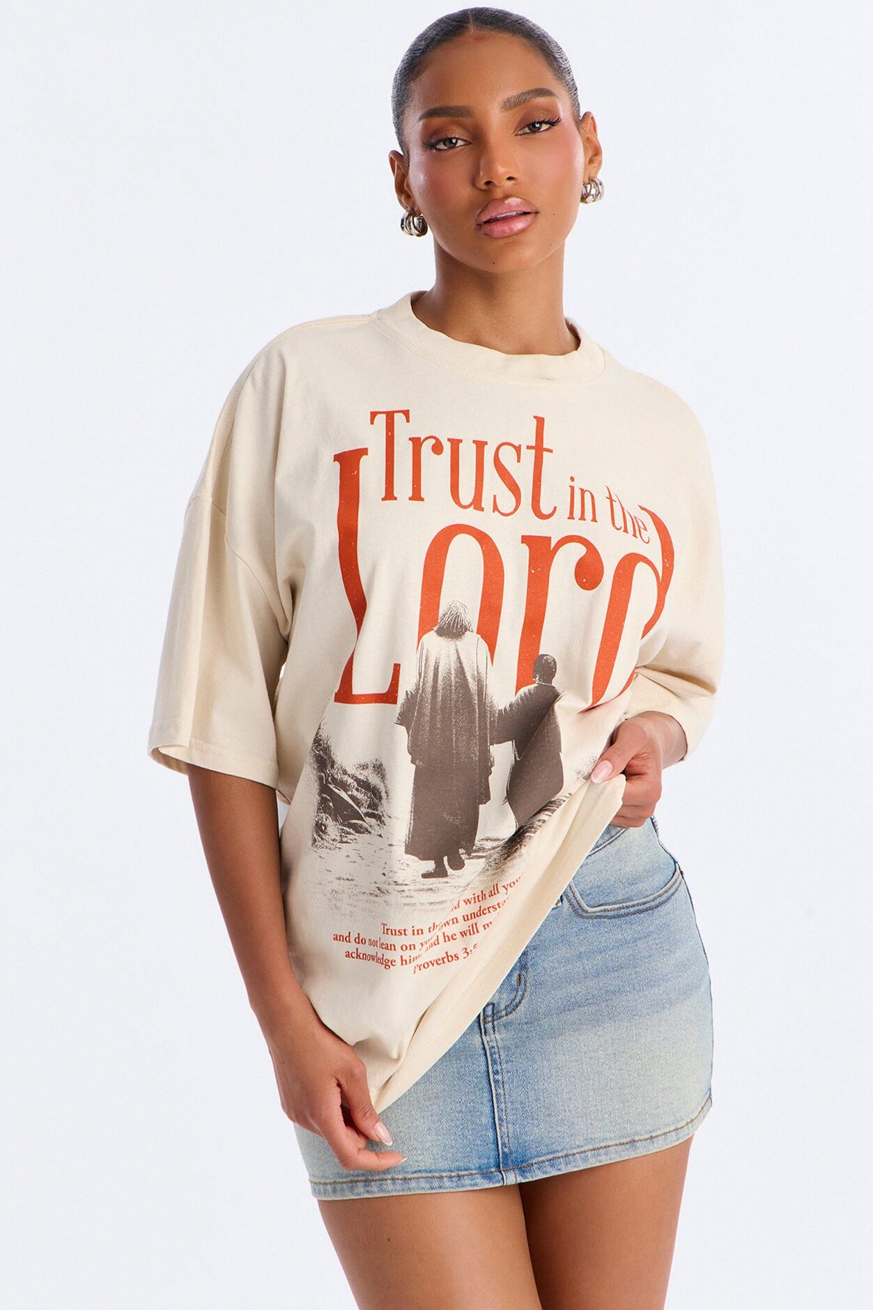 Trust In The Lord Tee - Off White