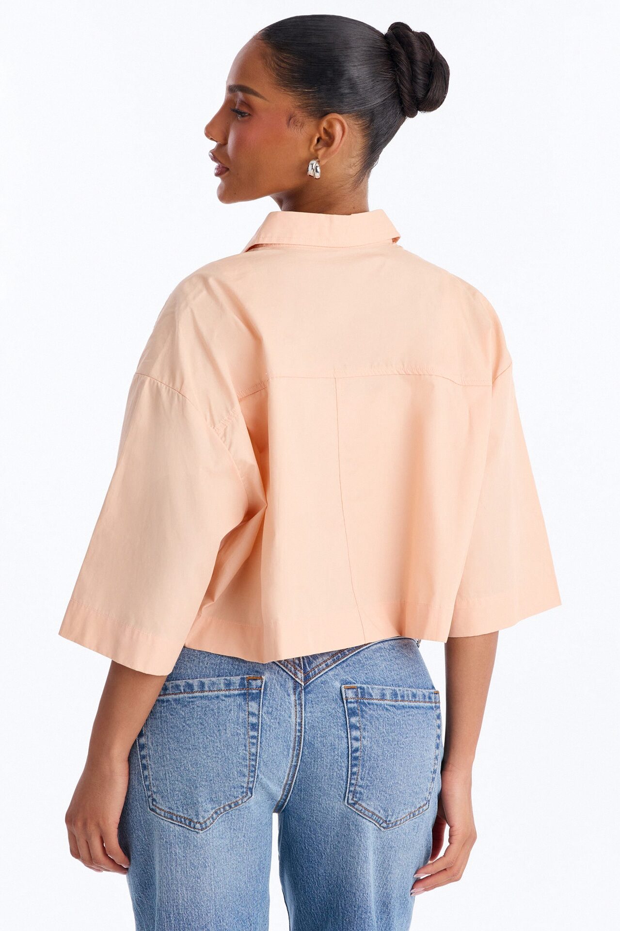 Busy Weekends Poplin Shirt - Peach