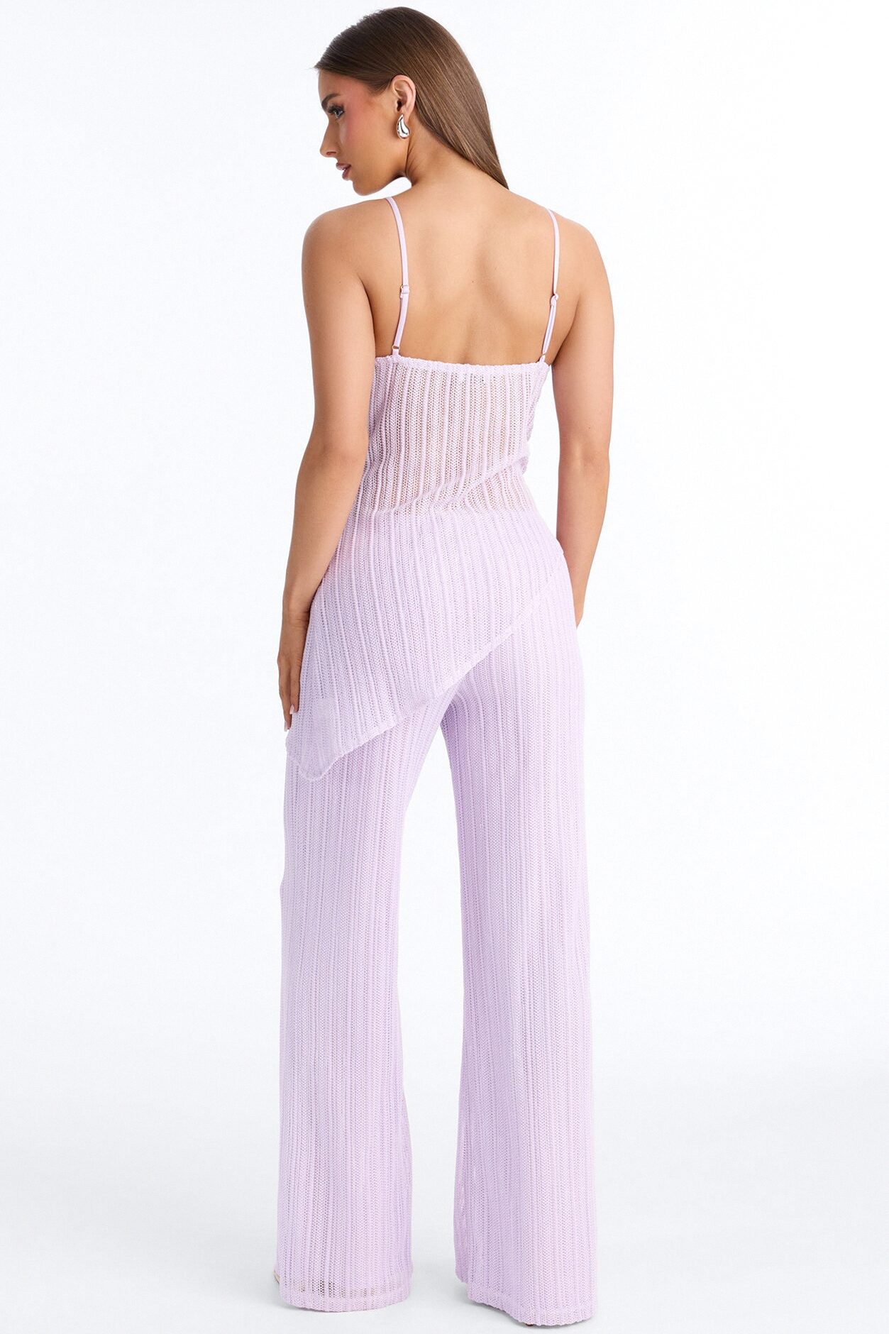 Judy Crochet Pant Set - Lilac