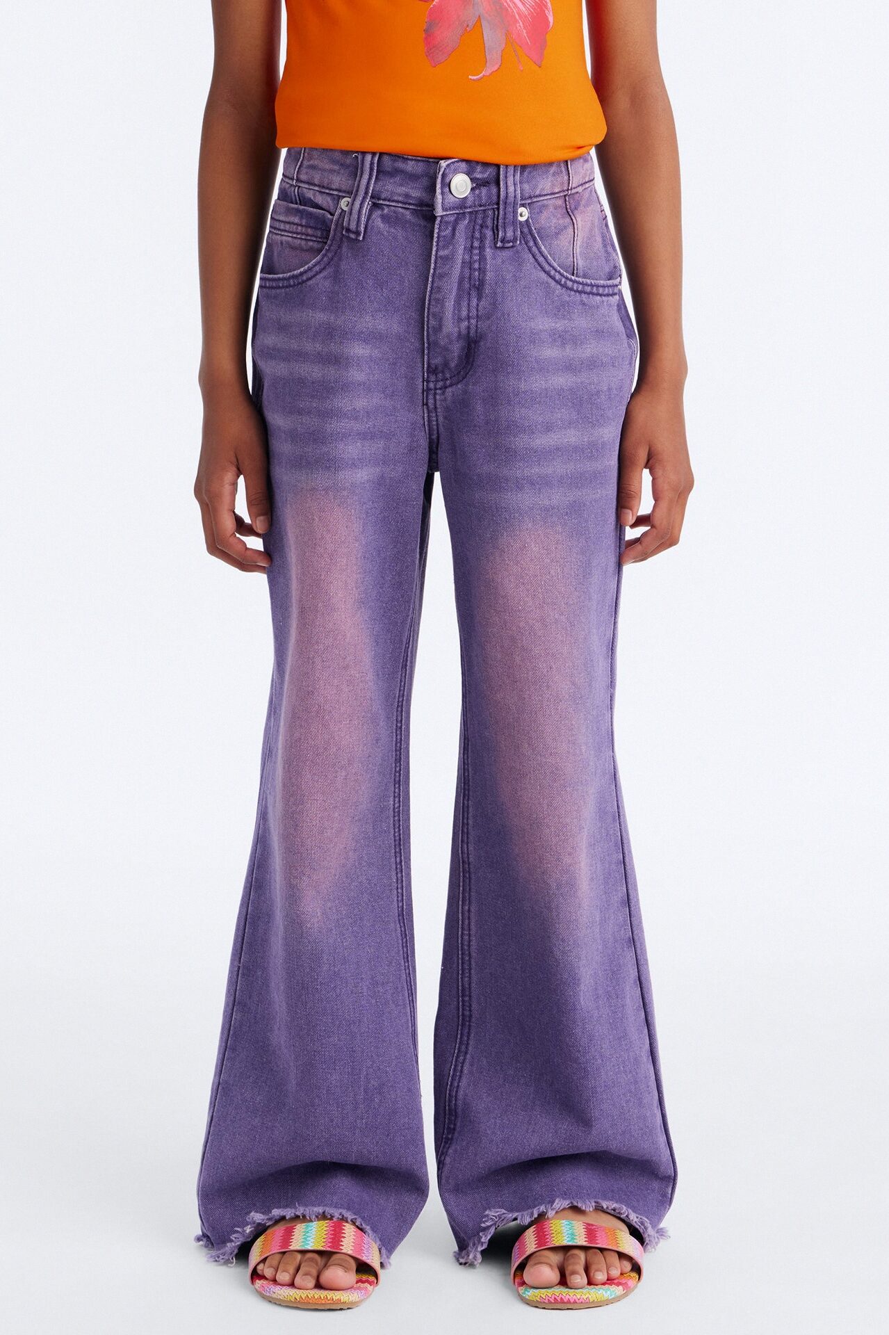 Mini Ashtin Baggy Jeans - Purple