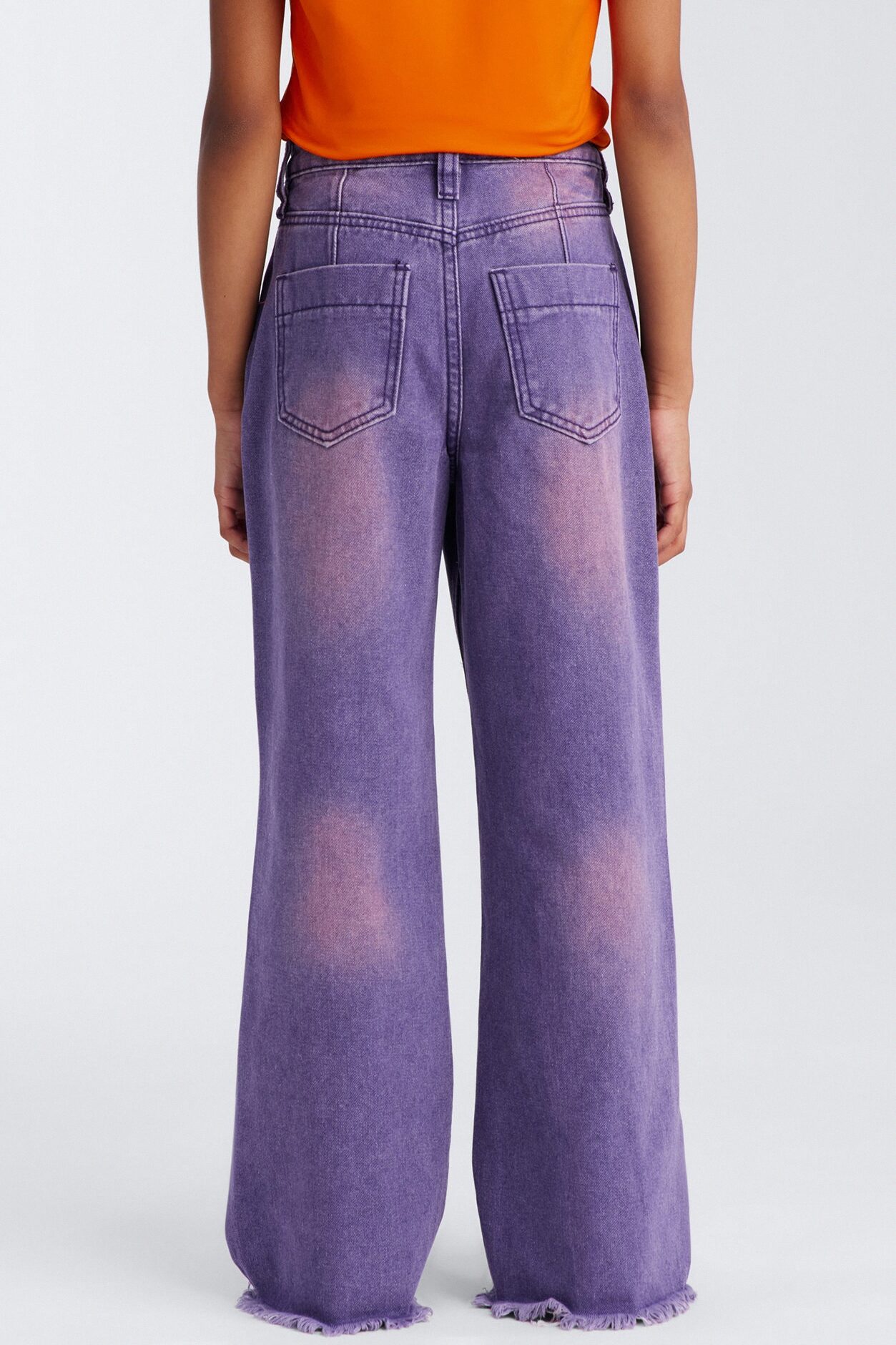 Mini Ashtin Baggy Jeans - Purple