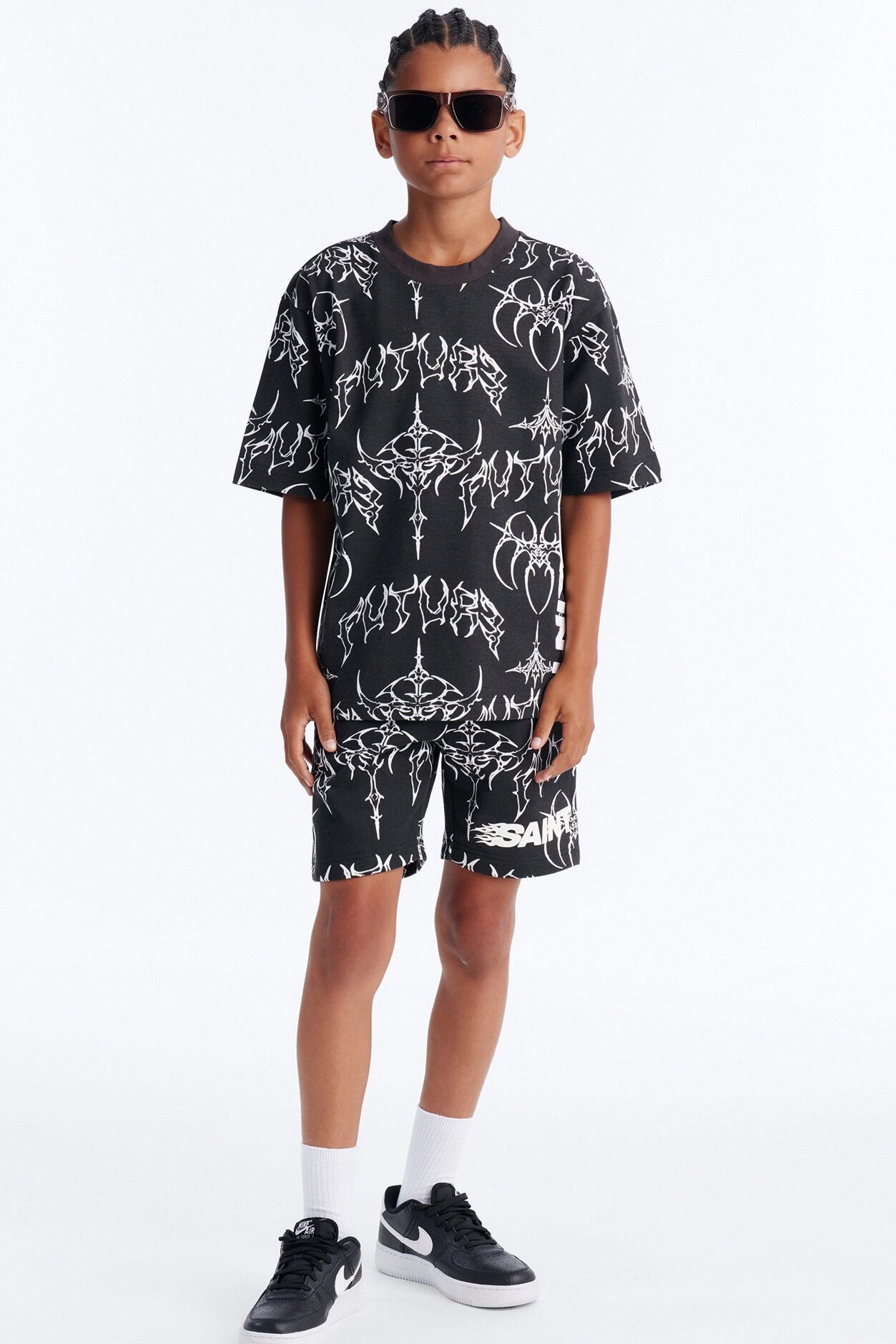 Mini Future Saint Shorts - Black