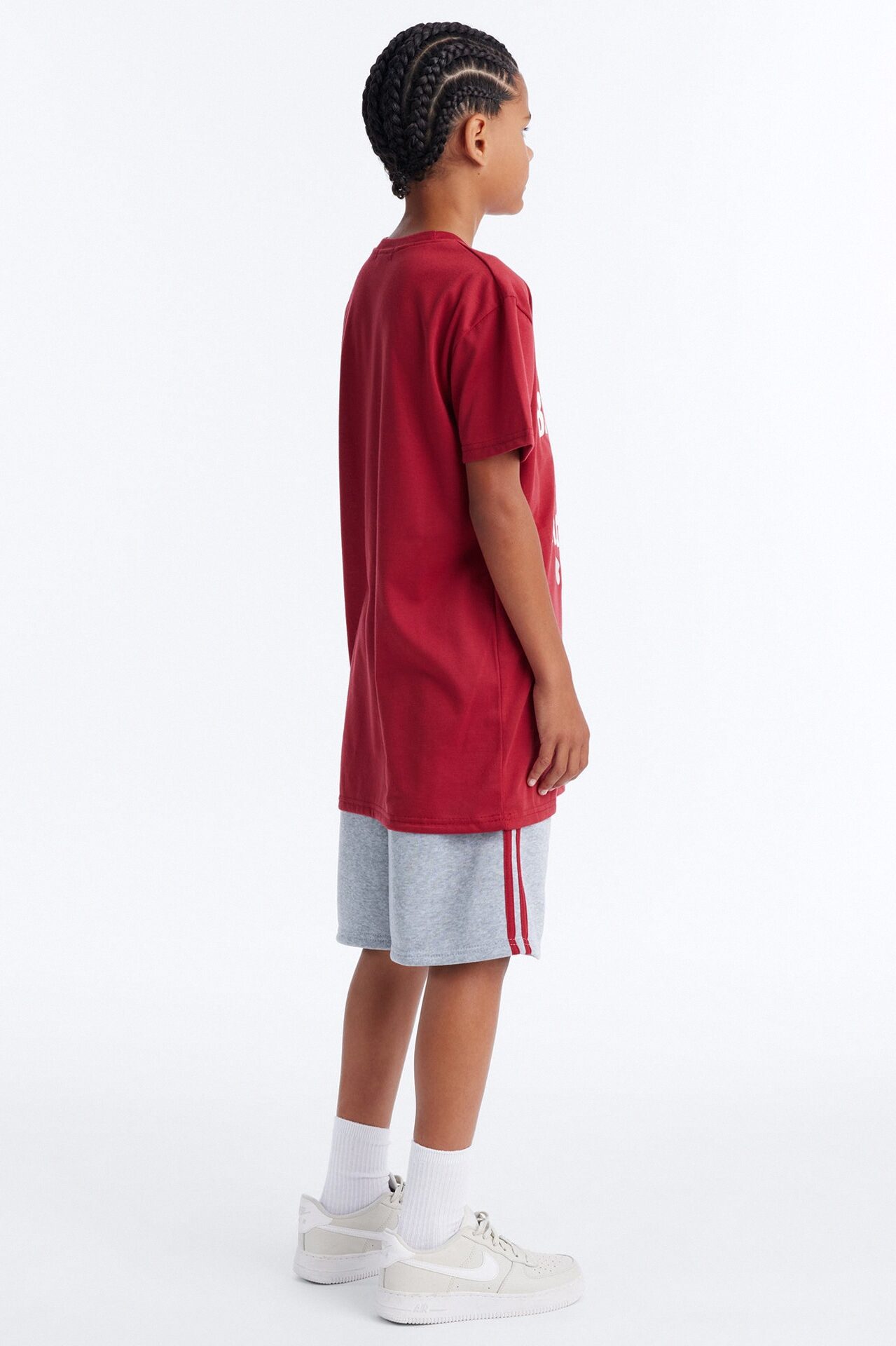 Mini There Are Better Days Ahead Short Set - Burgundy/combo