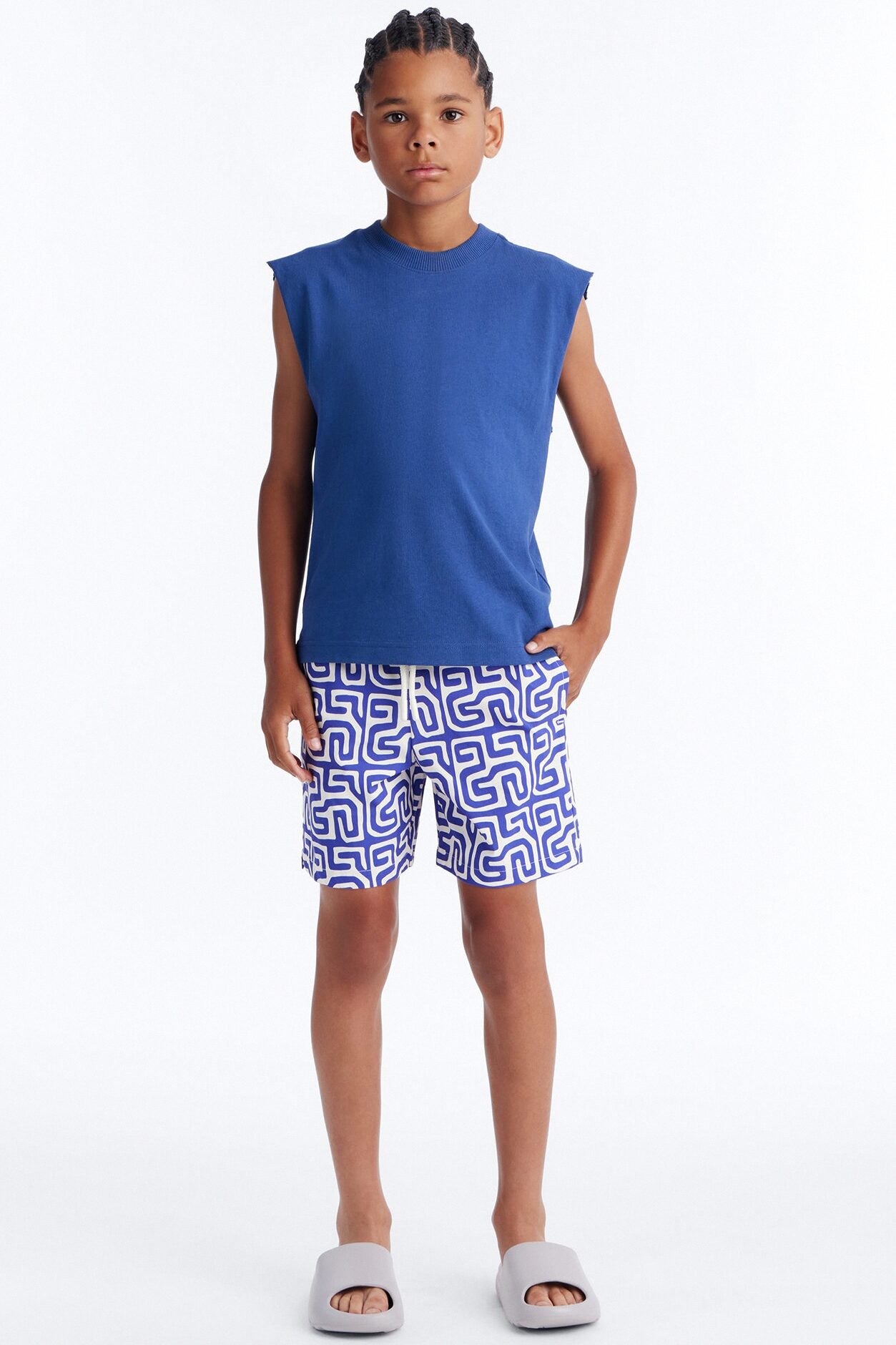 Mini Lonian Tessera Swim Trunk - Blue