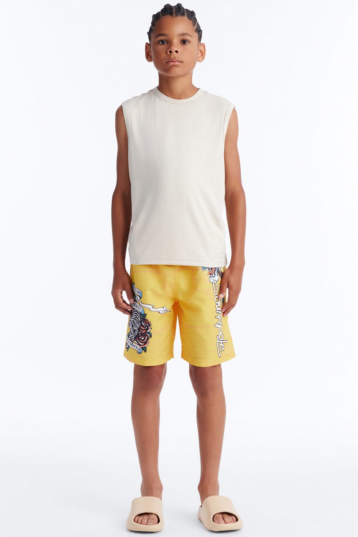 Mini Southpole Truth and Liberty Swim Trunk - Yellow