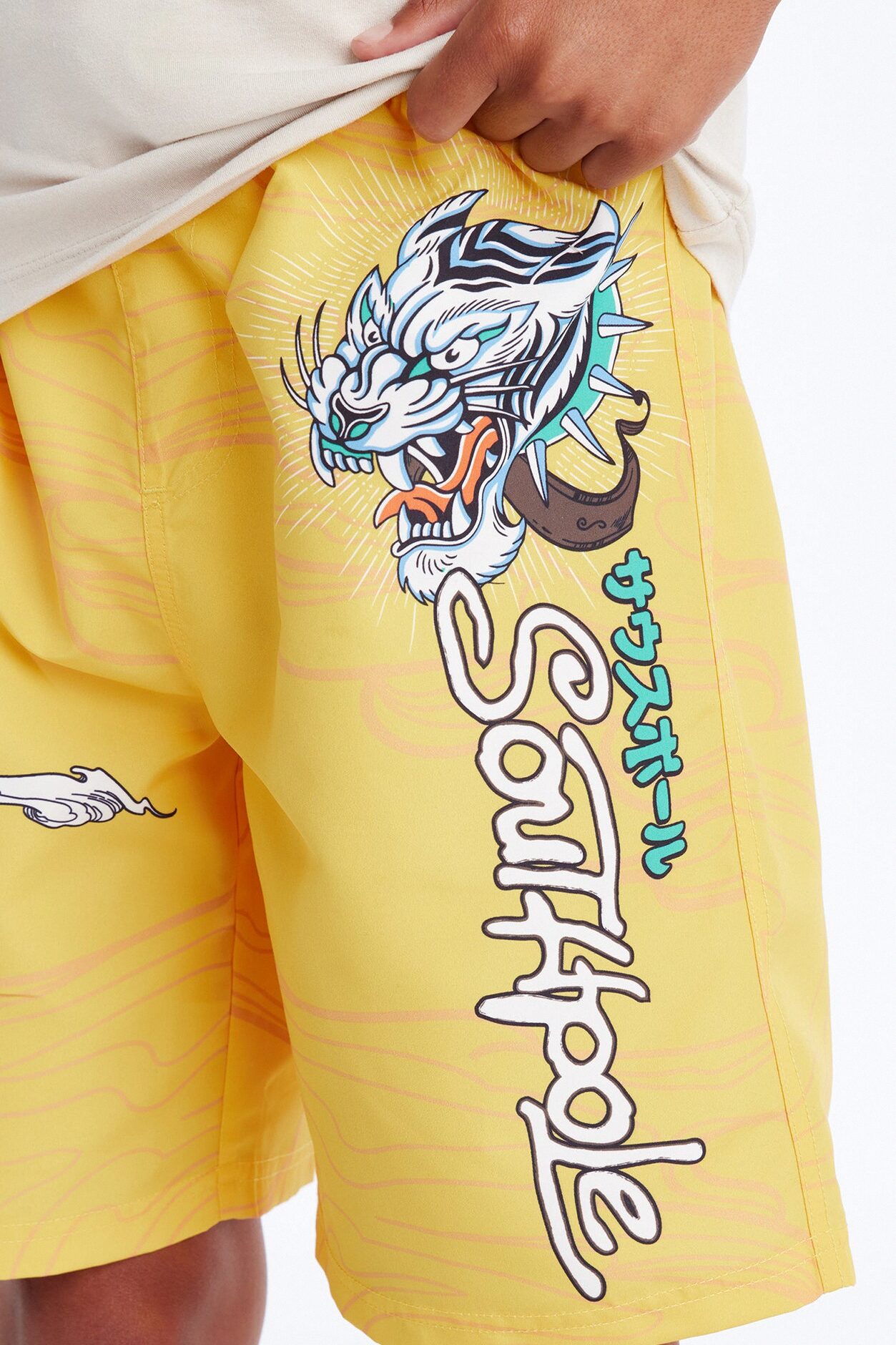 Mini Southpole Truth and Liberty Swim Trunk - Yellow