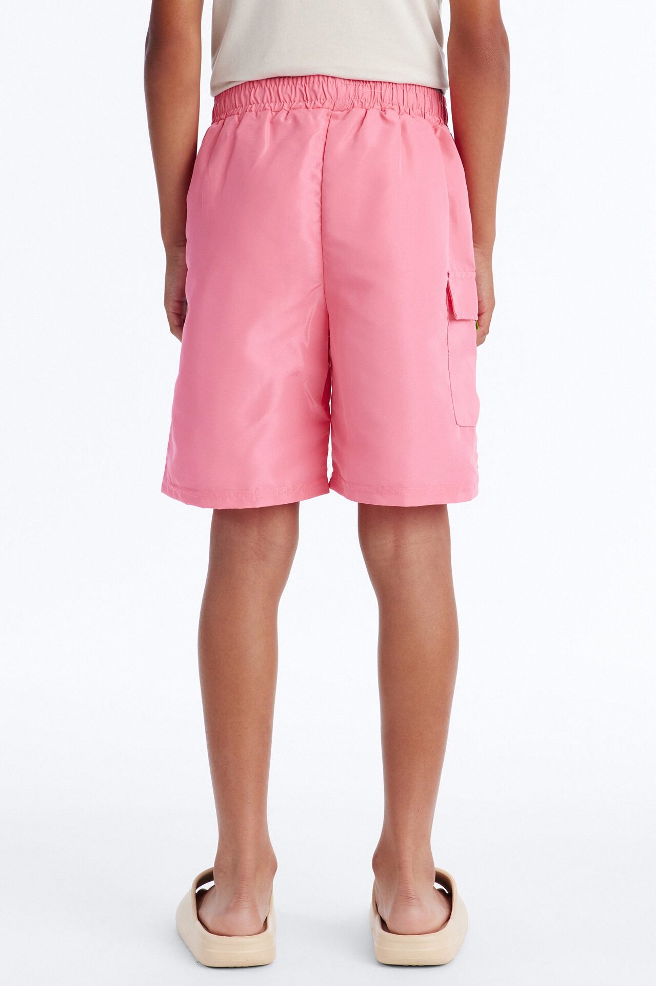 Mini Southpole Faith Over Fear Swim Trunk - Pink