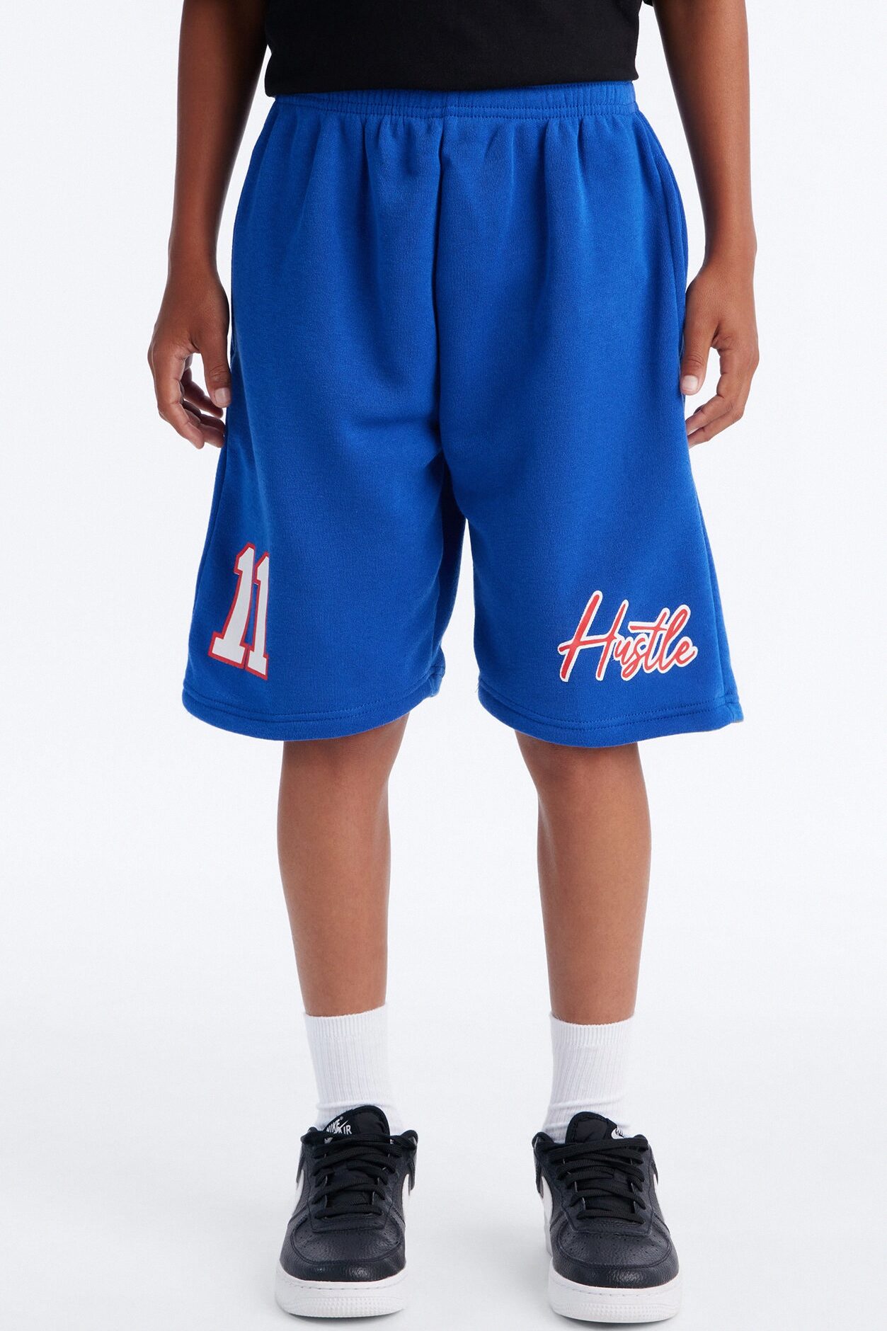 Mini Team Captain Fleece Shorts - Blue