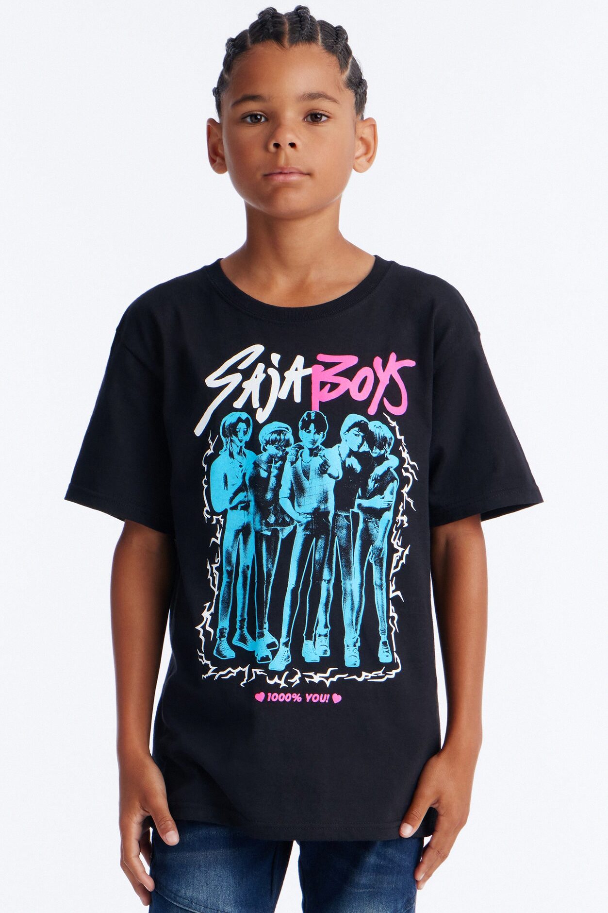 Mini Saja Boys Short Sleeve Tee - Black