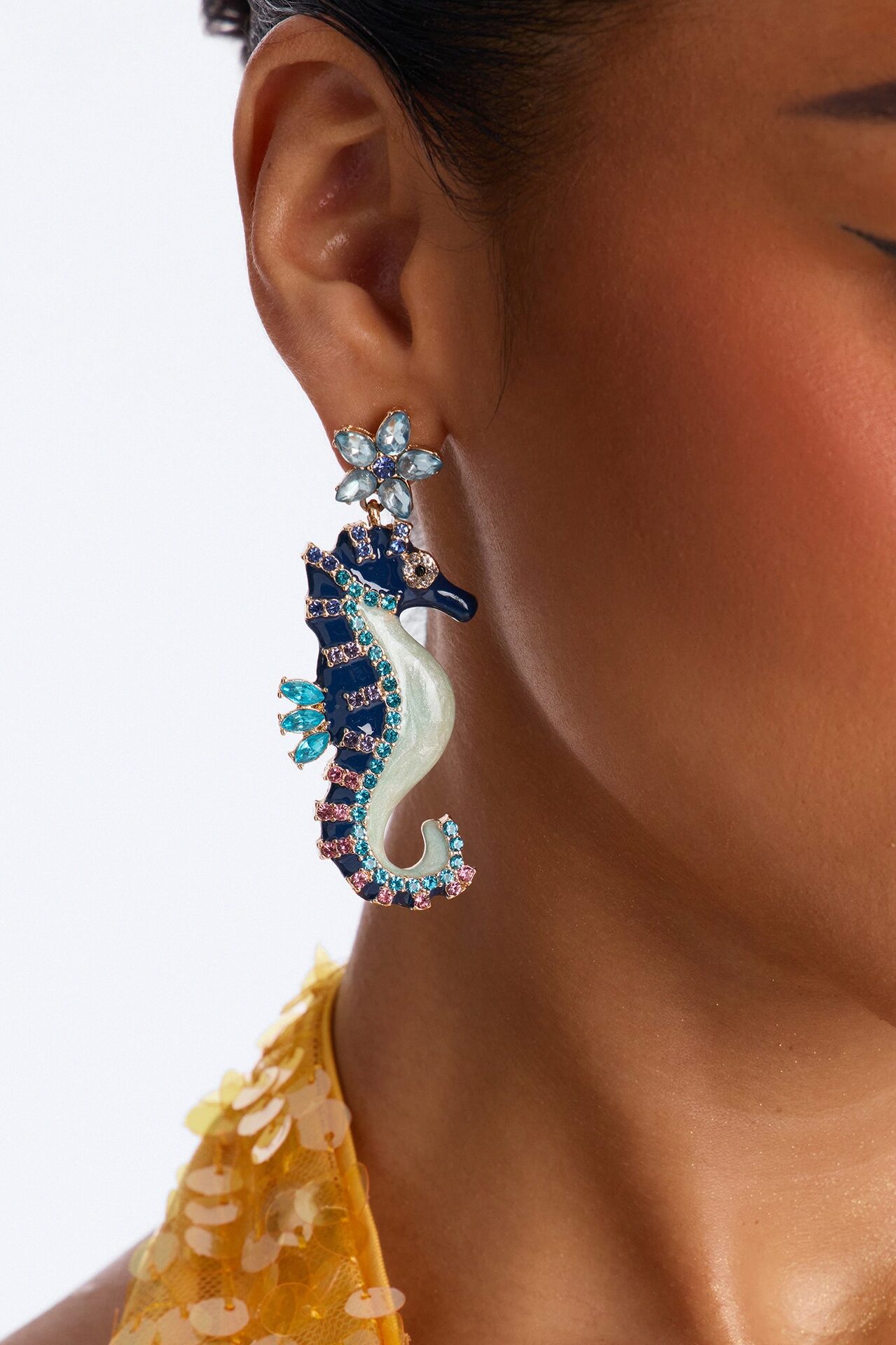 Sea Splash Earrings - Blue