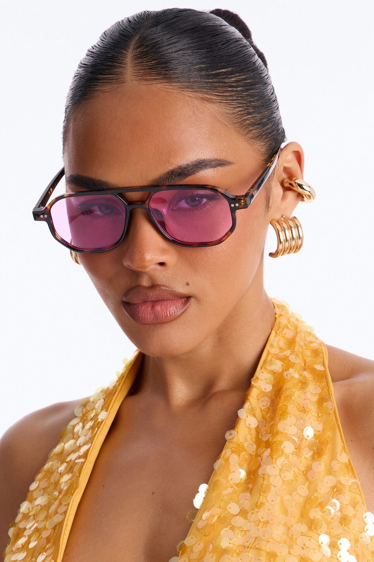 Alexi Aviator Sunglasses - Tortoise