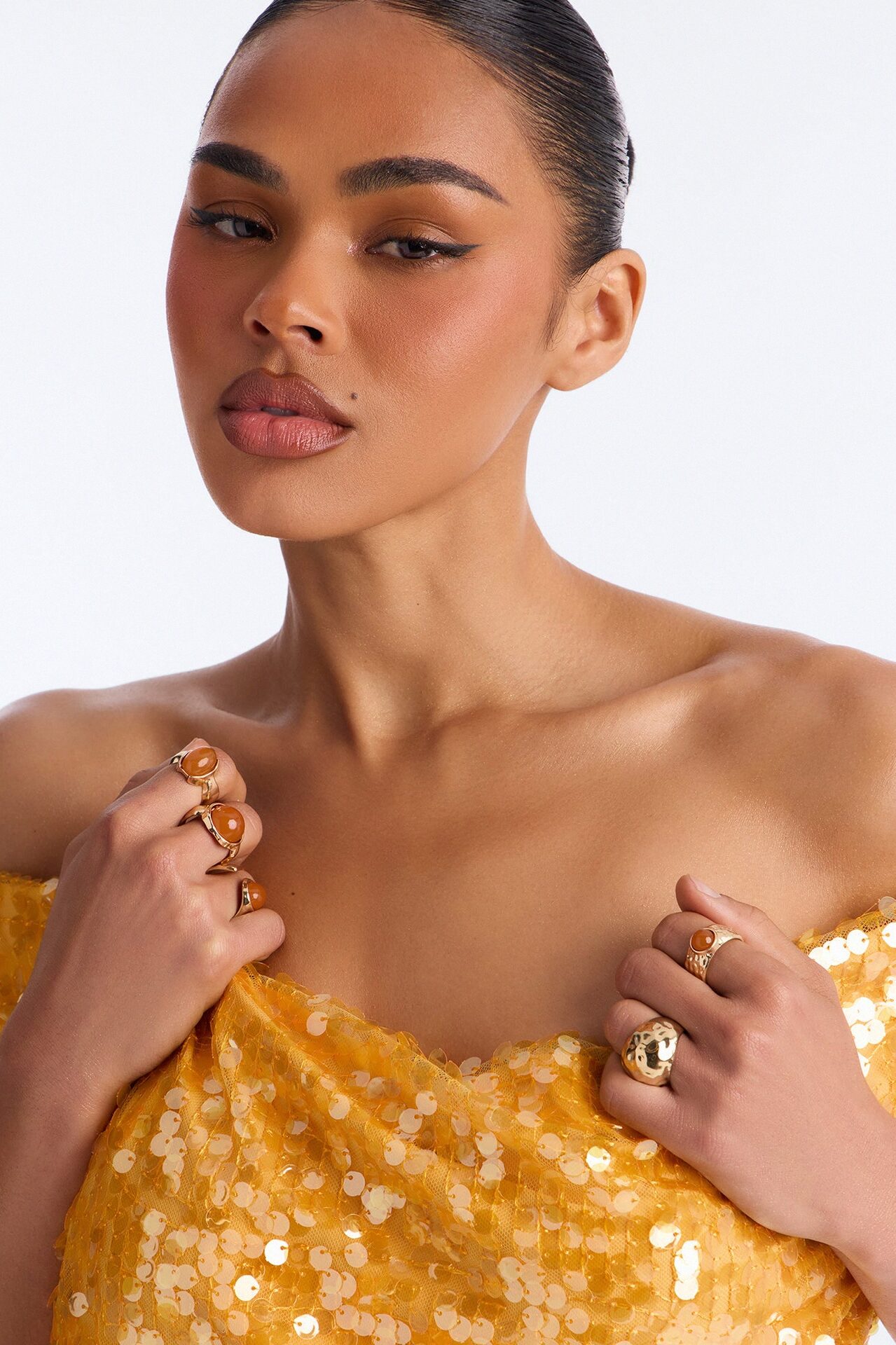 Azure 5 Piece Ring Set - Gold