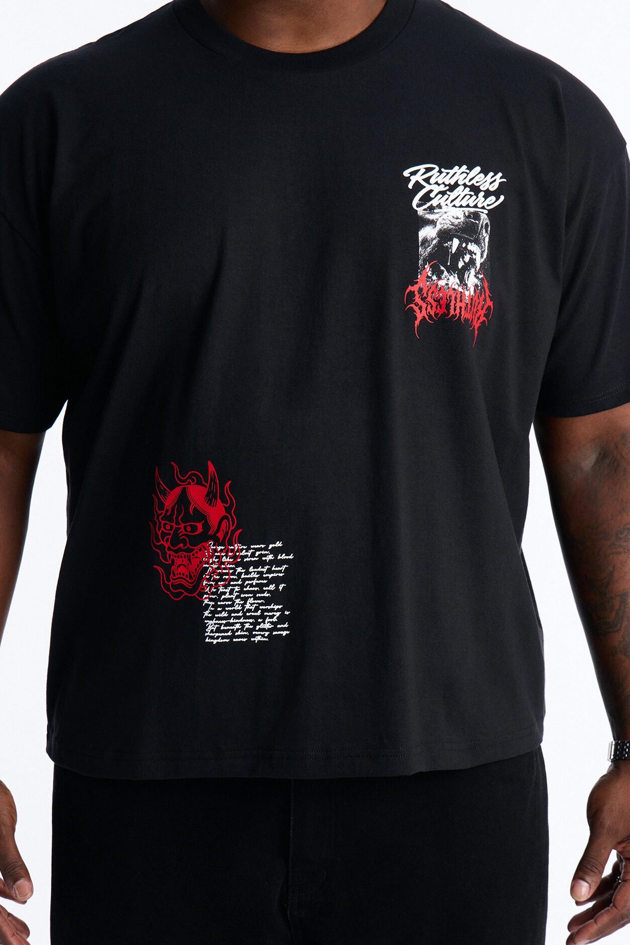 Ruthless Culture Forever Boxy Short Sleeve Tee - Black