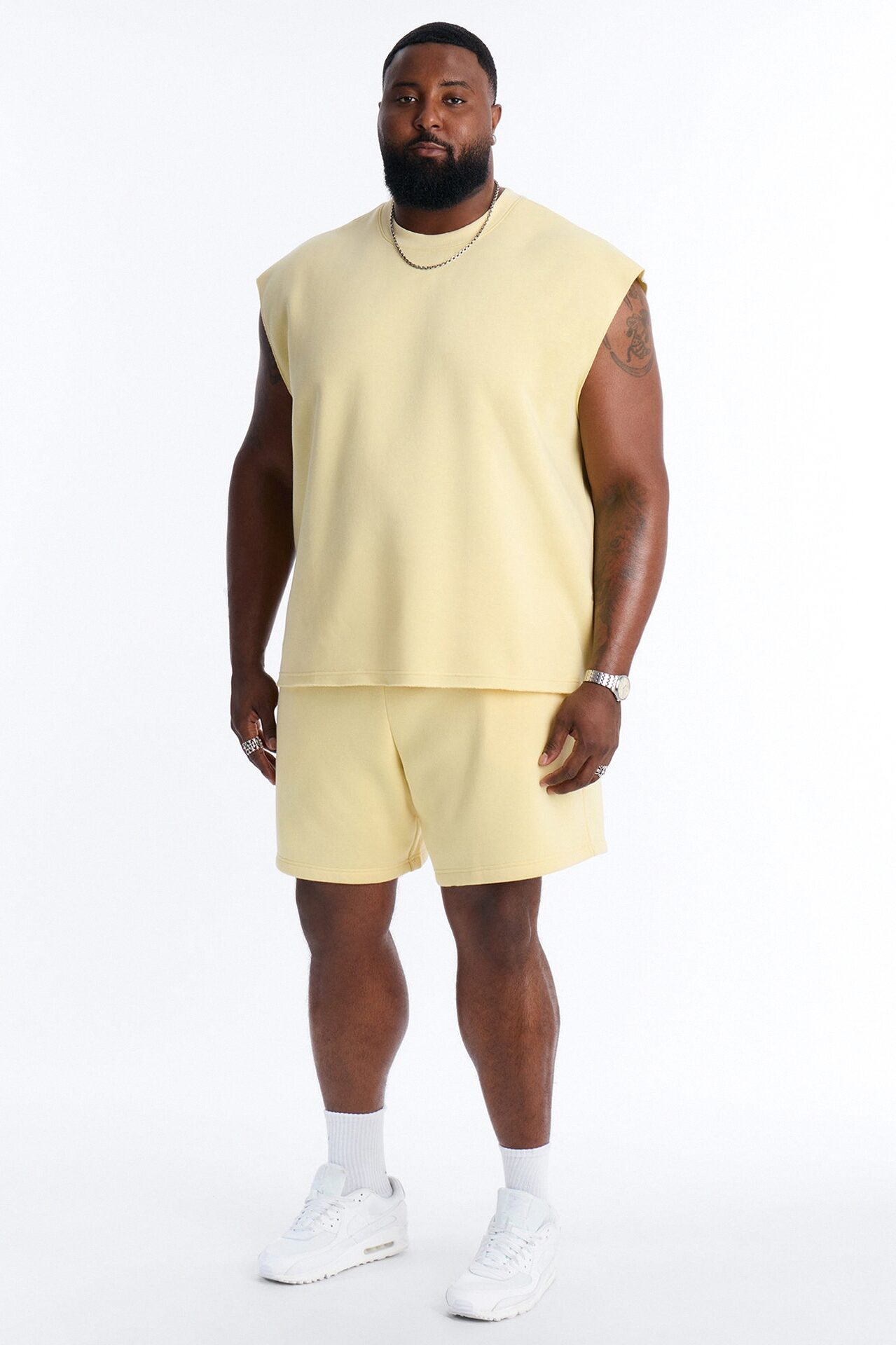 Tyson Relaxed Muscle Tee - Butter Yellow