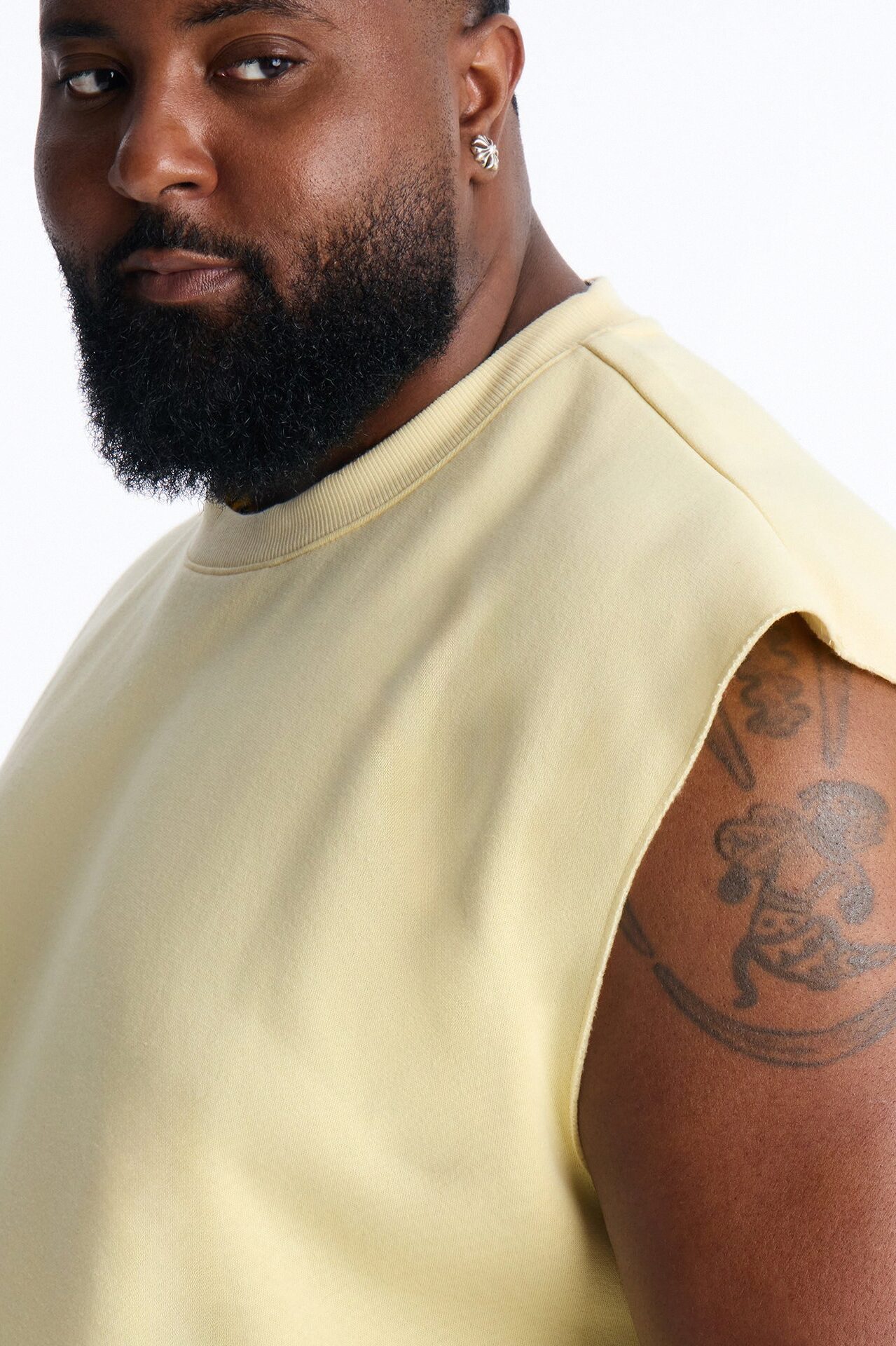 Tyson Relaxed Muscle Tee - Butter Yellow