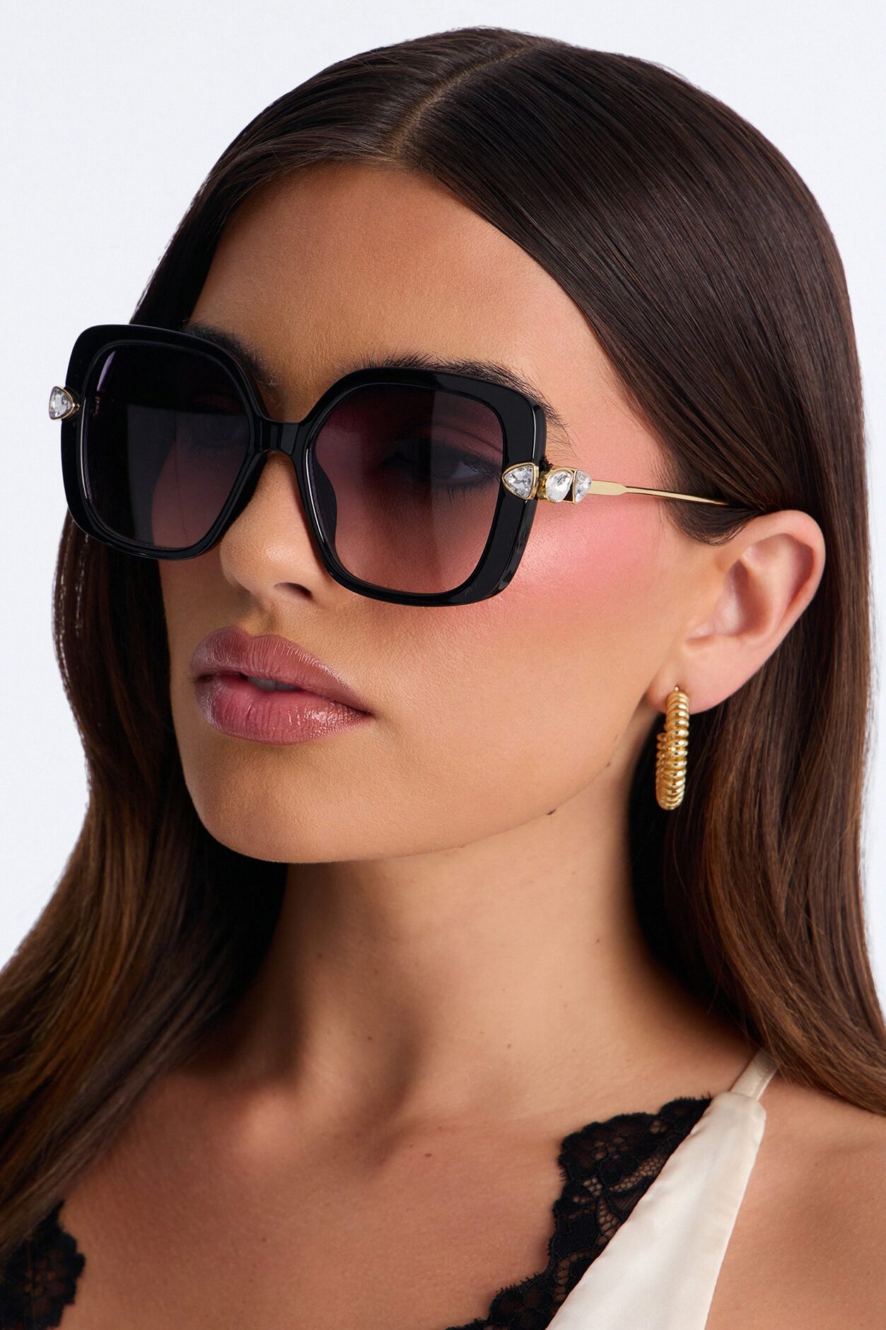 Sparkle In My Eye Sunglasses - Black