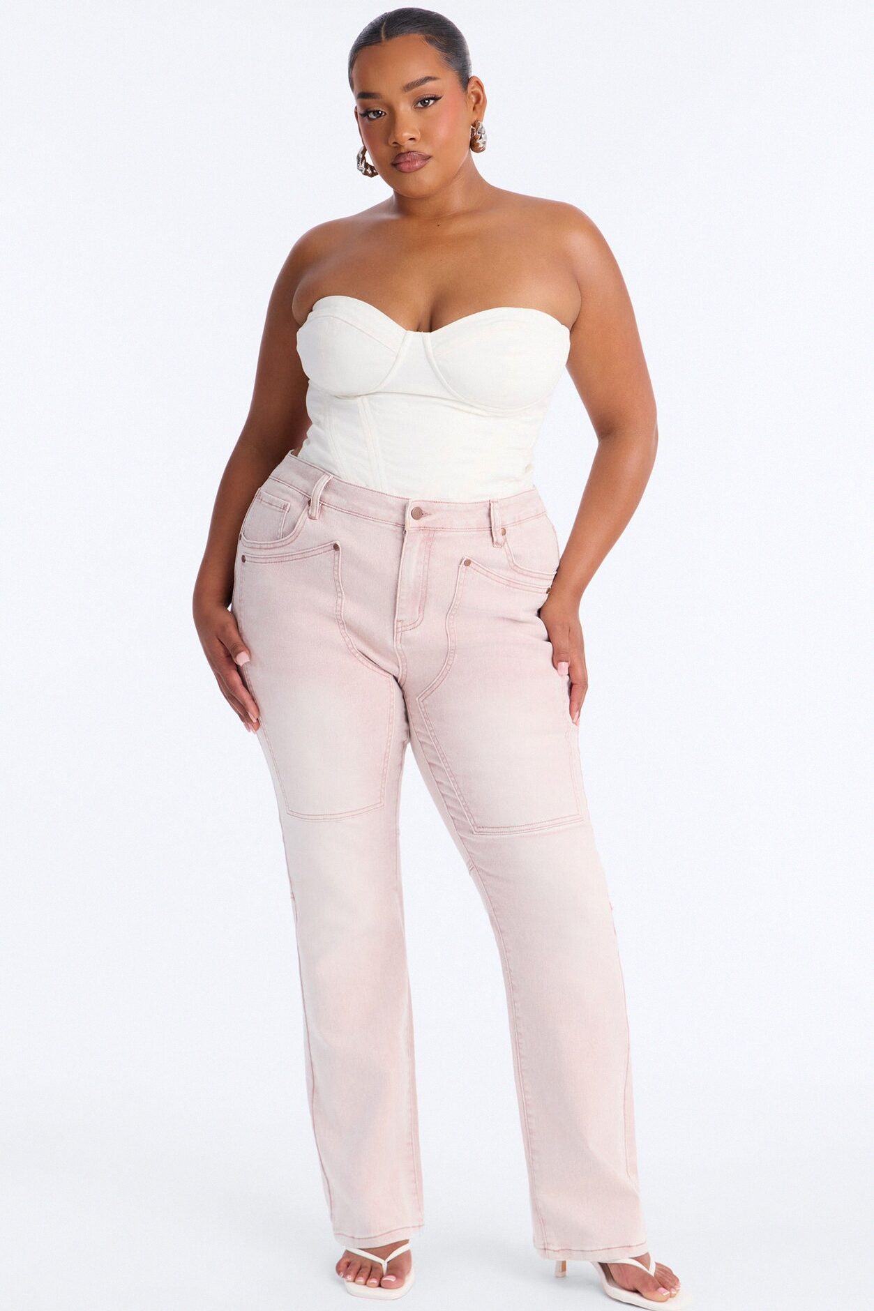 Headed West Straight Leg Pant - Pink