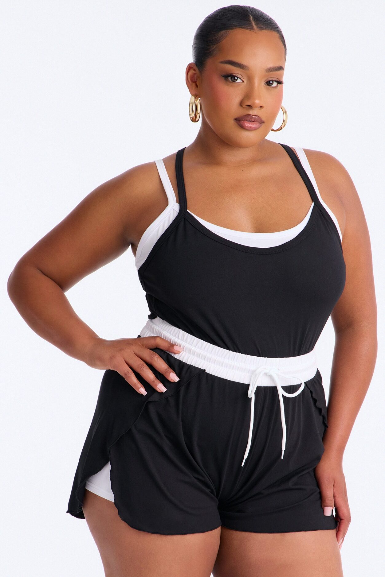 Walk A Mile Short Set - Black