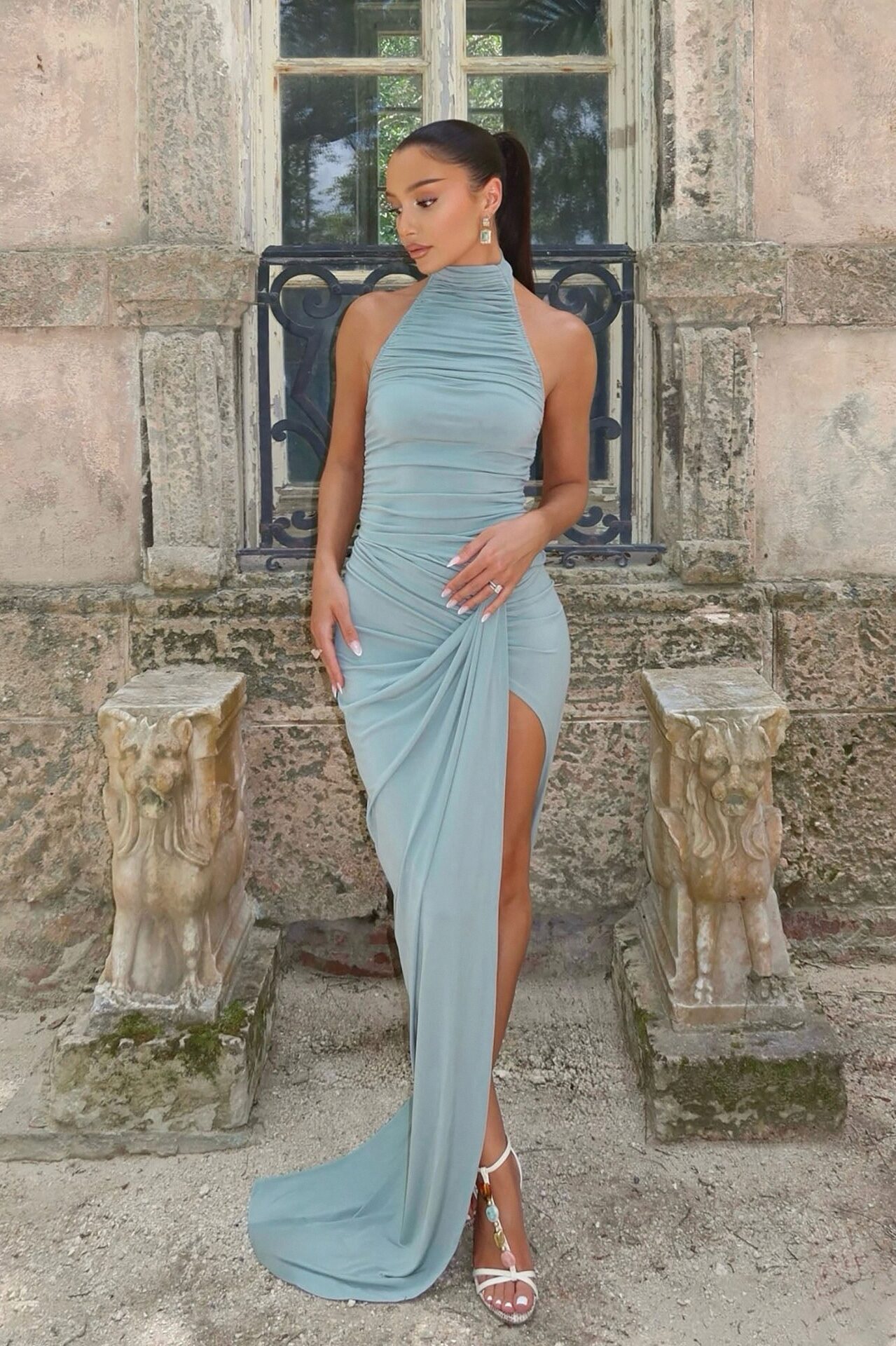 Zadie Maxi Skirt Set - Sage