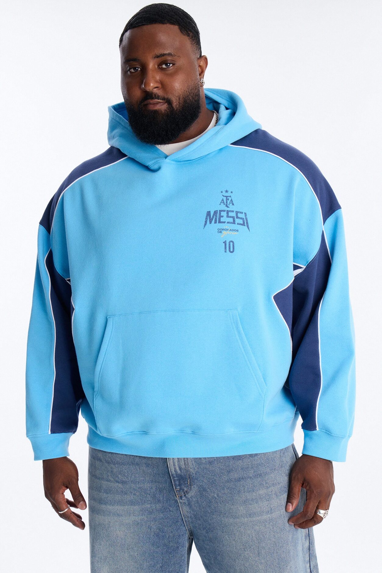 Lionel Messi GOAT Hoodie - Blue