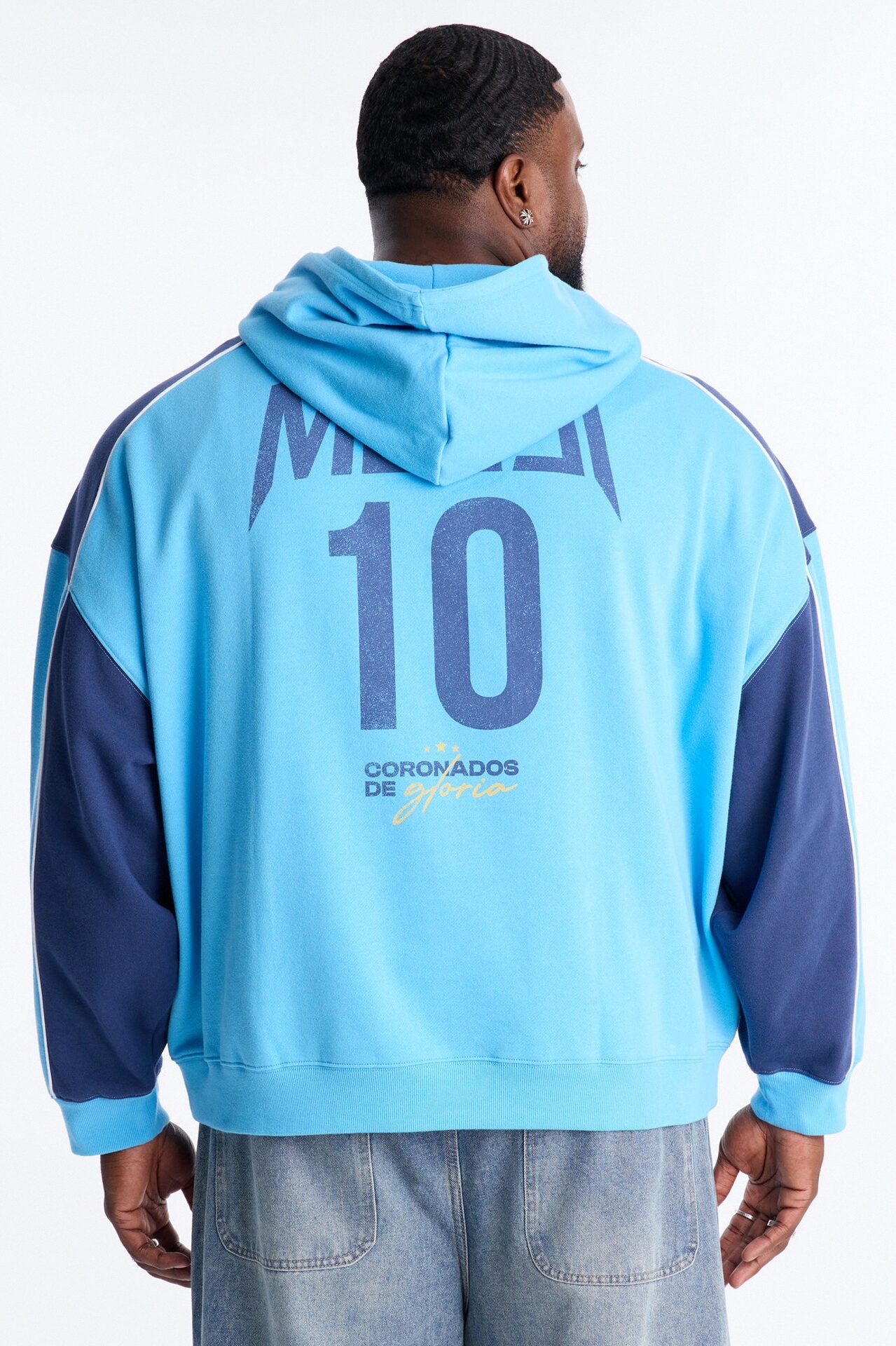 Lionel Messi GOAT Hoodie - Blue