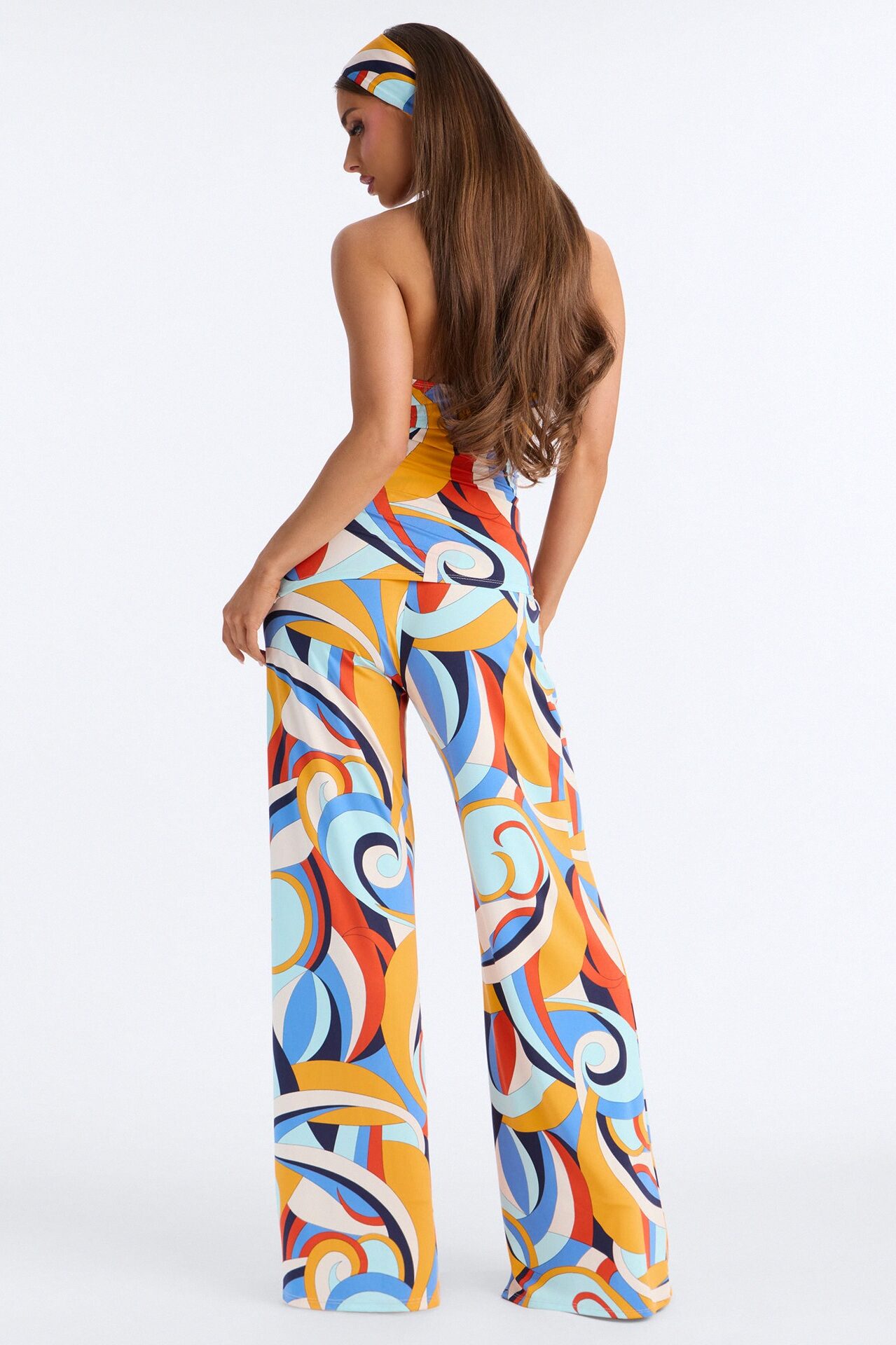 Good Vibes 3 Piece Pant Set - Blue/combo