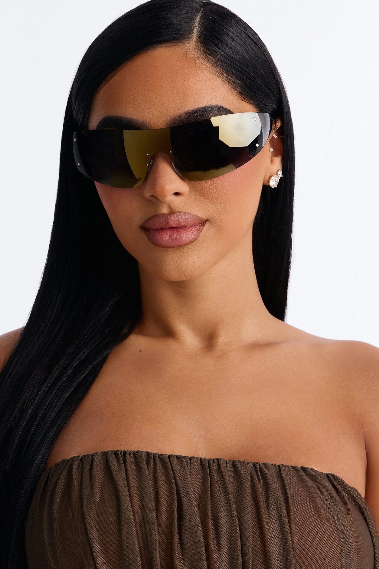 Baddie Blaze Sunglasses - Gold