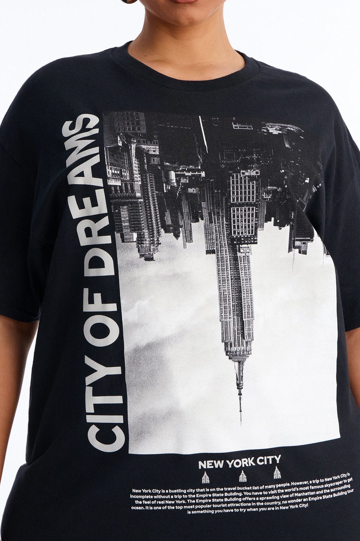 City Of Dreams NY Graphic Tshirt - Black