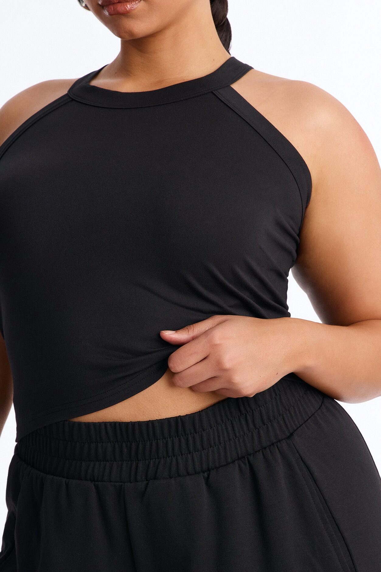 Never Too Late Pant Set - Black