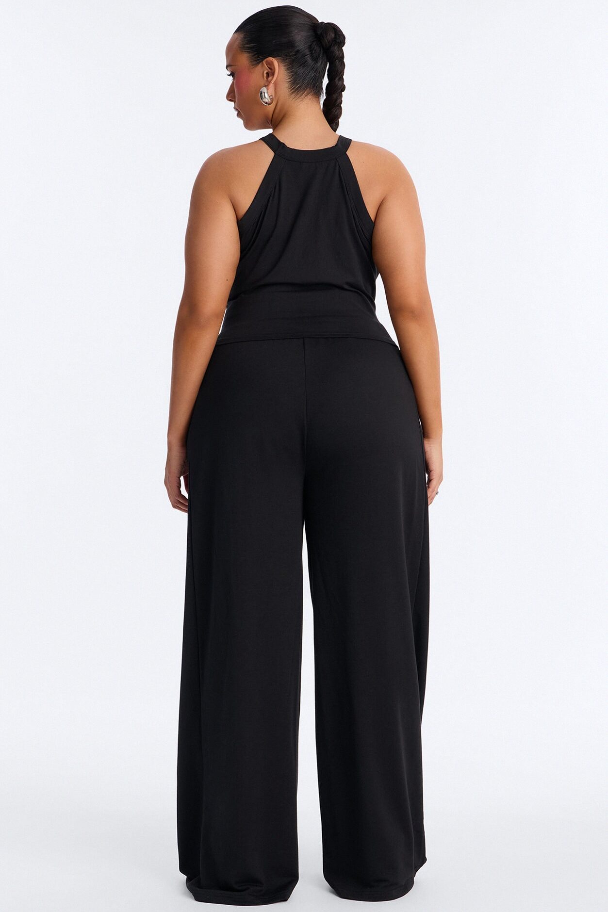Never Too Late Pant Set - Black