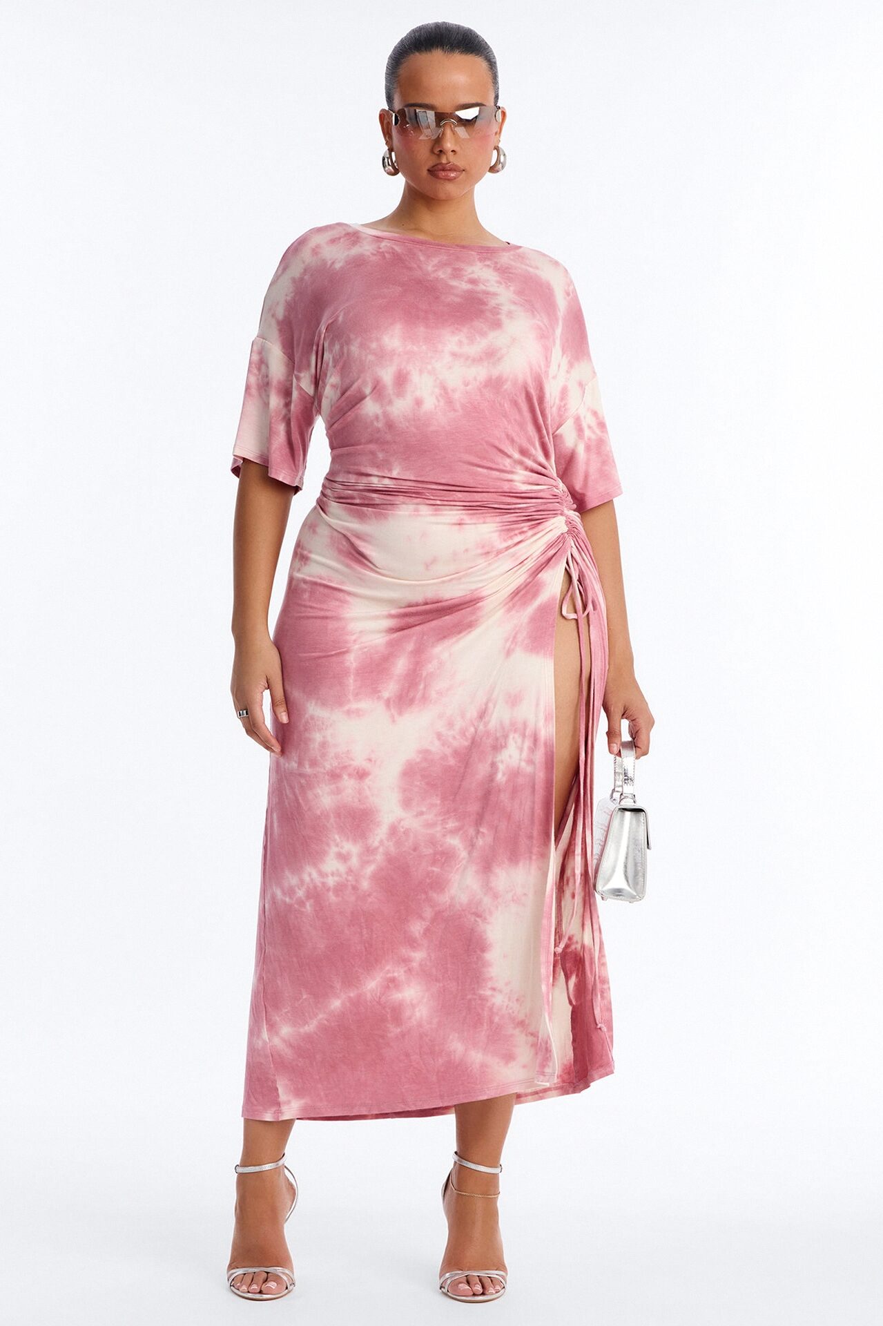 Tatum Tie Dye Maxi Dress - Pink/combo