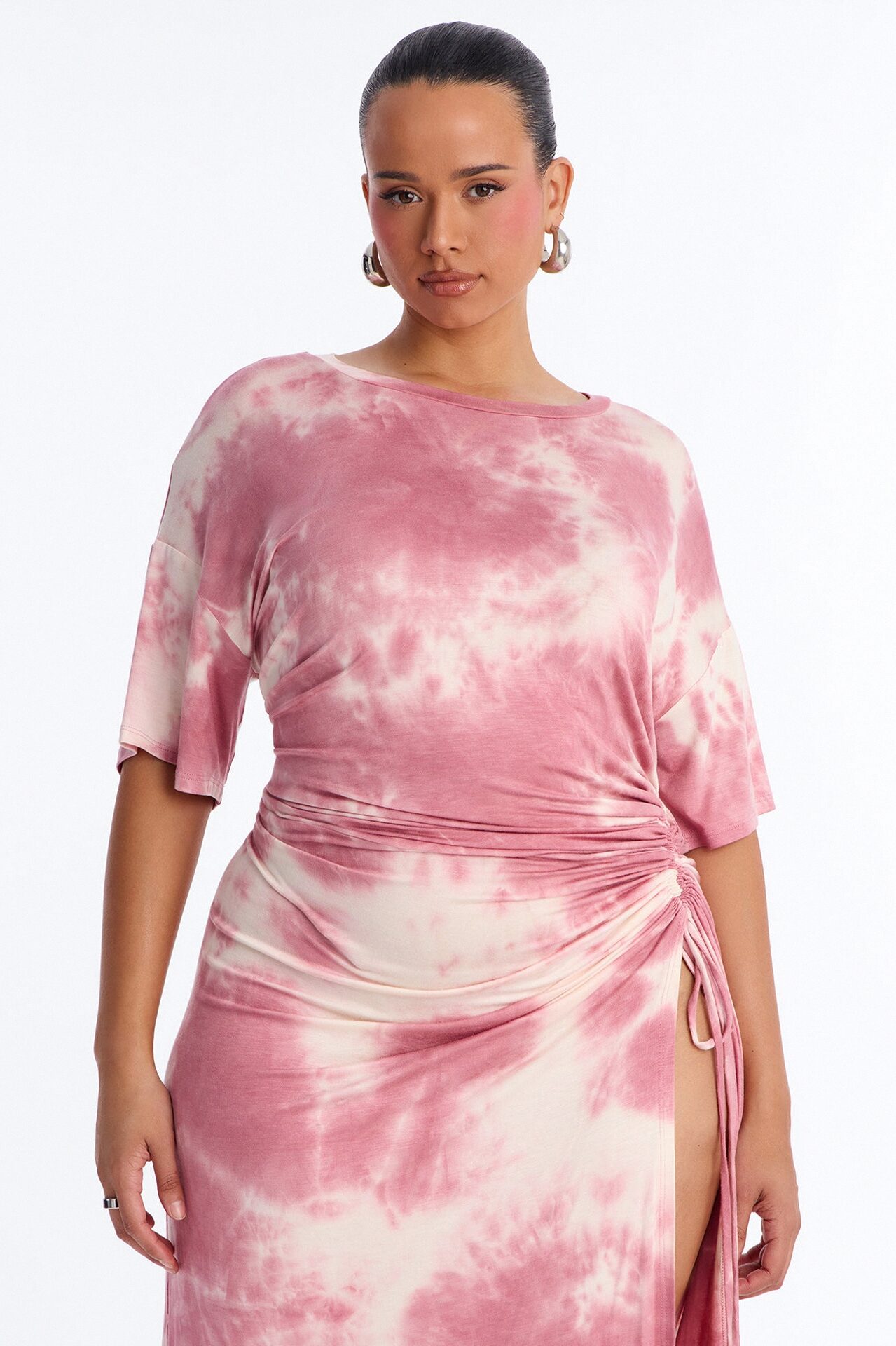 Tatum Tie Dye Maxi Dress - Pink/combo