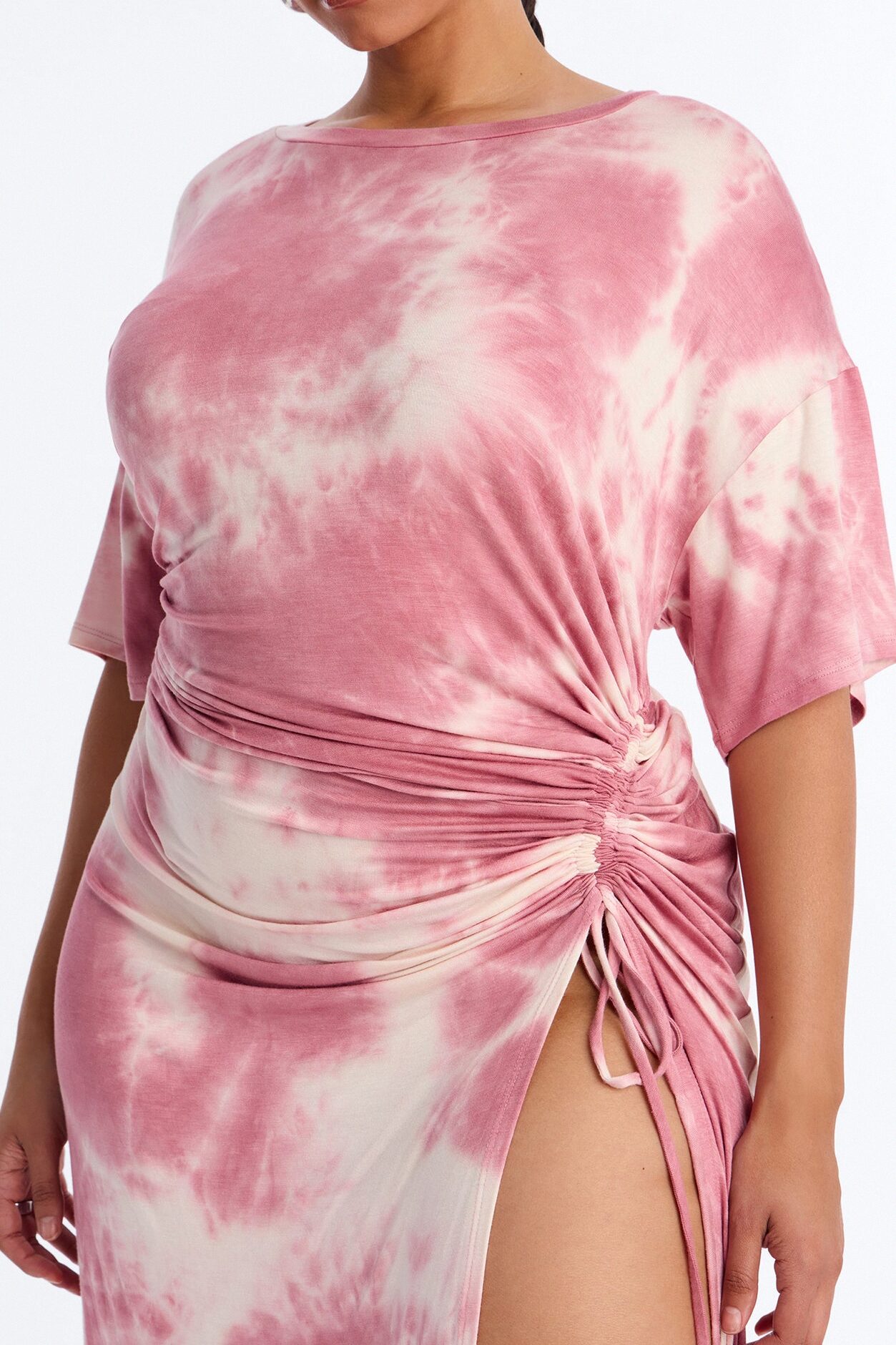 Tatum Tie Dye Maxi Dress - Pink/combo