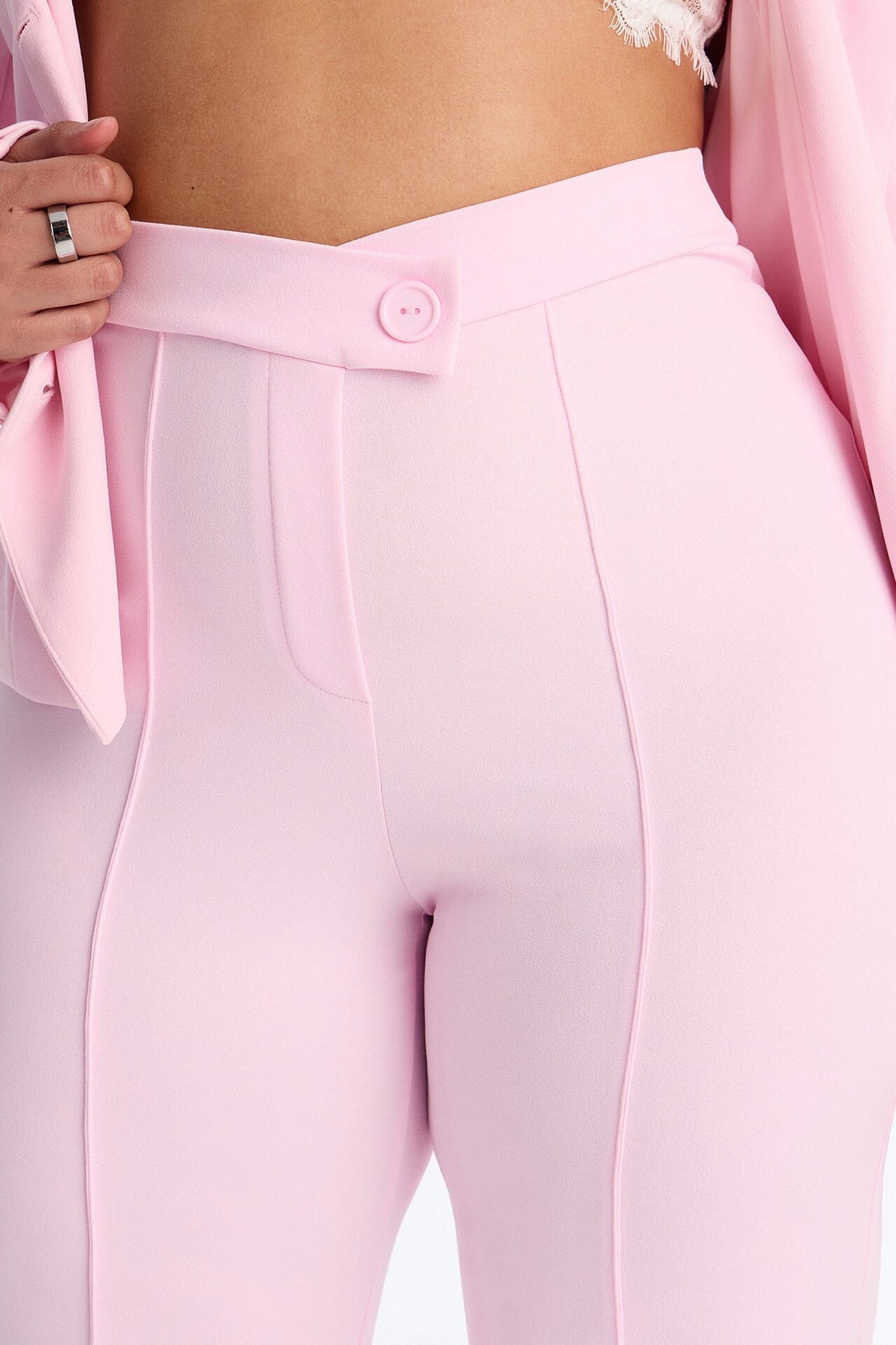 Tall Call It Even Wide Leg Dress Pants - Light Pink