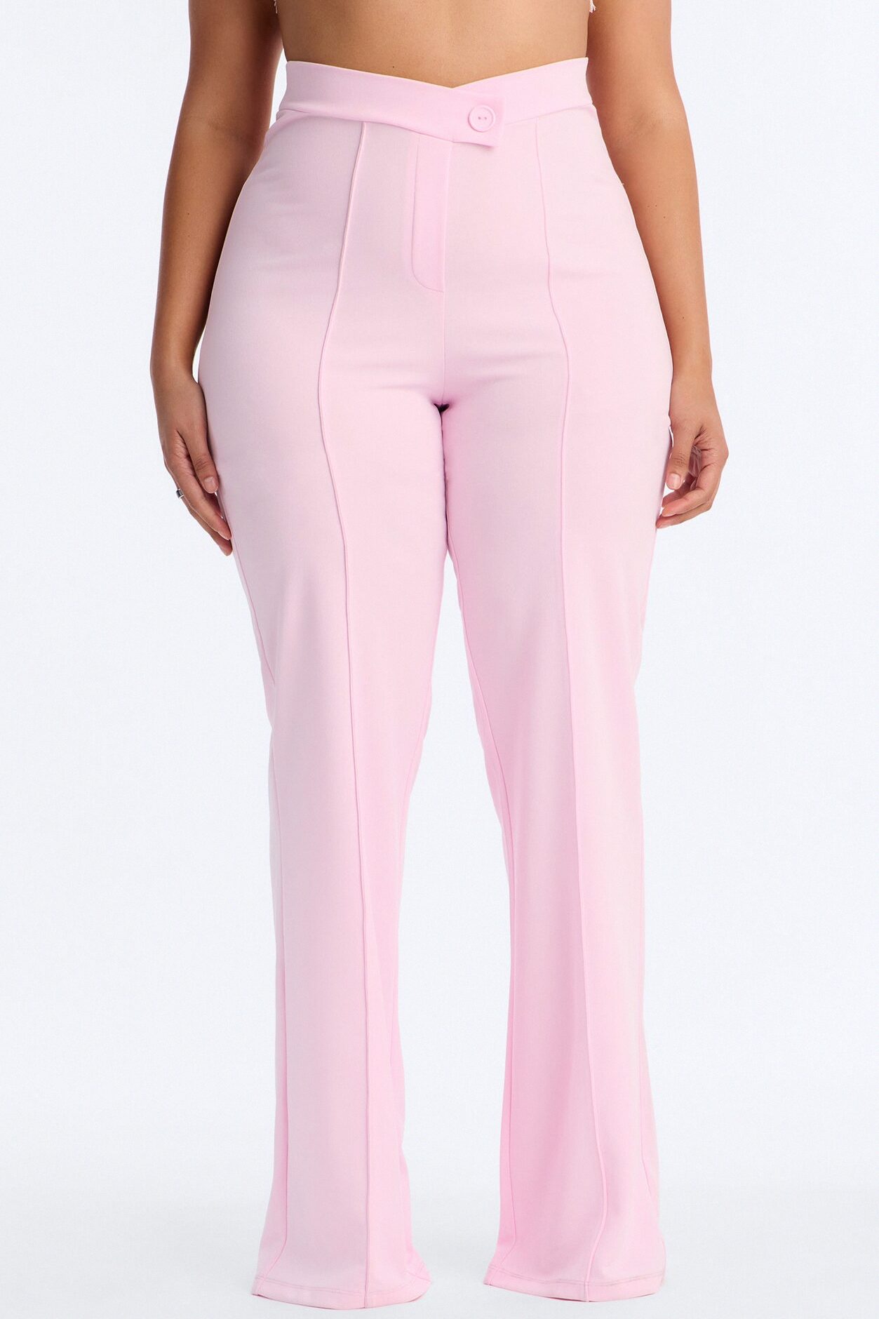 Tall Call It Even Wide Leg Dress Pants - Light Pink