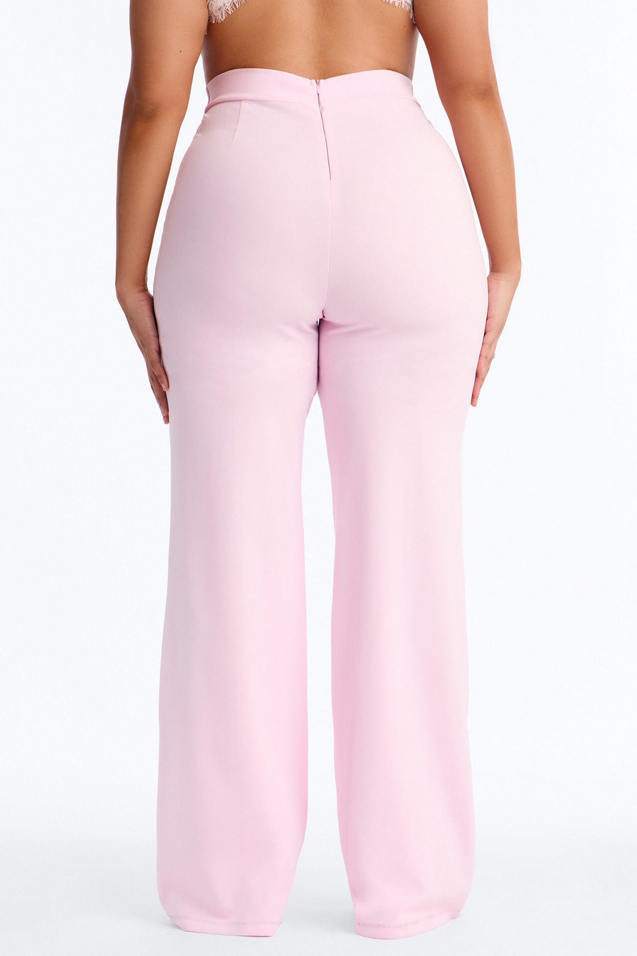 Tall Call It Even Wide Leg Dress Pants - Light Pink