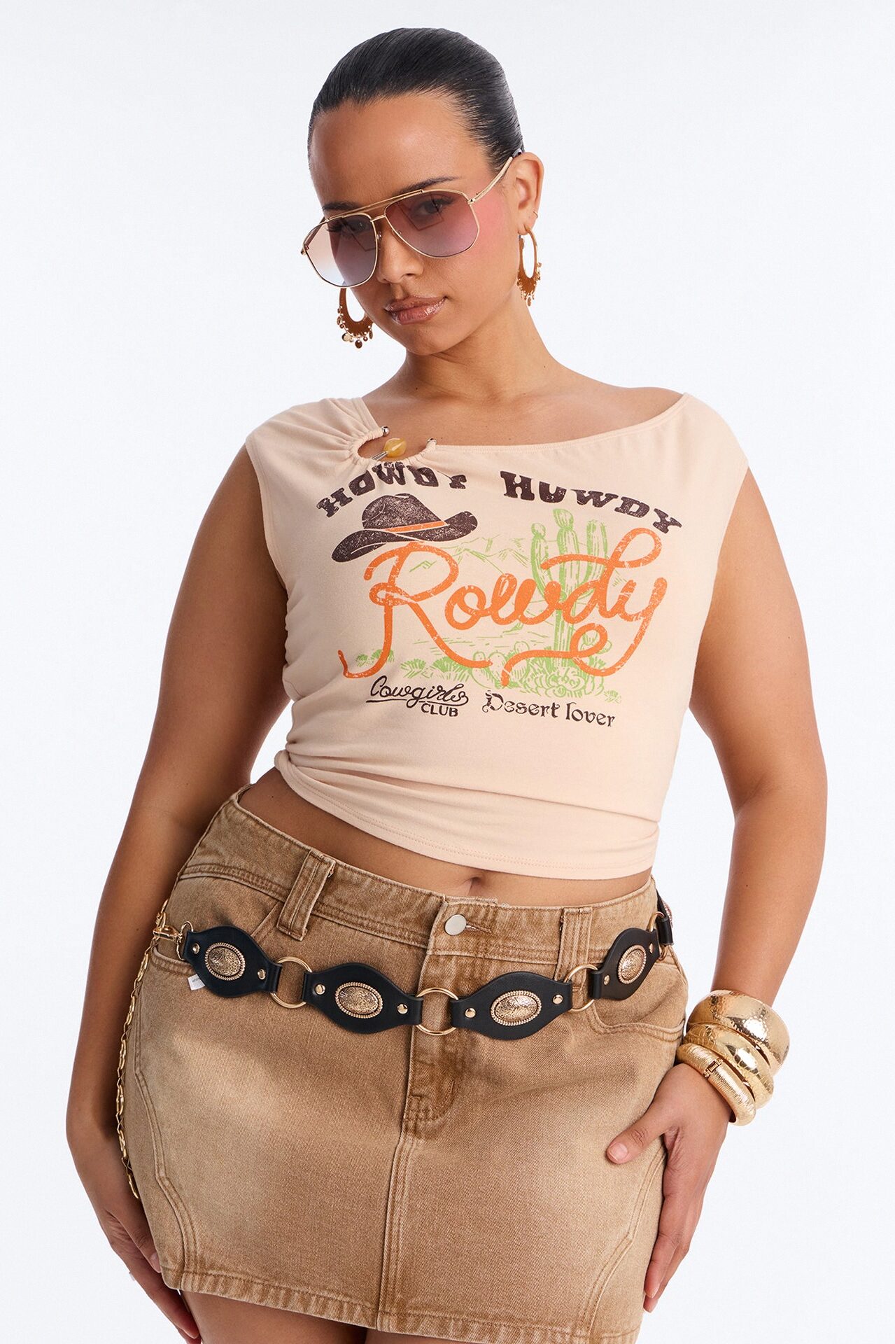 At My Waist O-Ring Chain Belt - Black