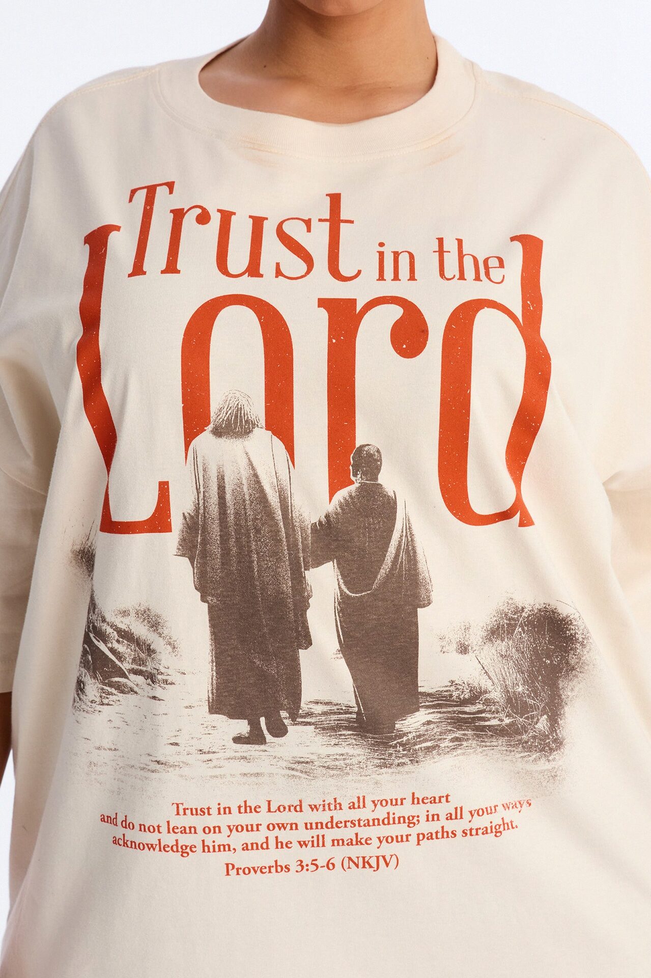Trust In The Lord Tee - Off White